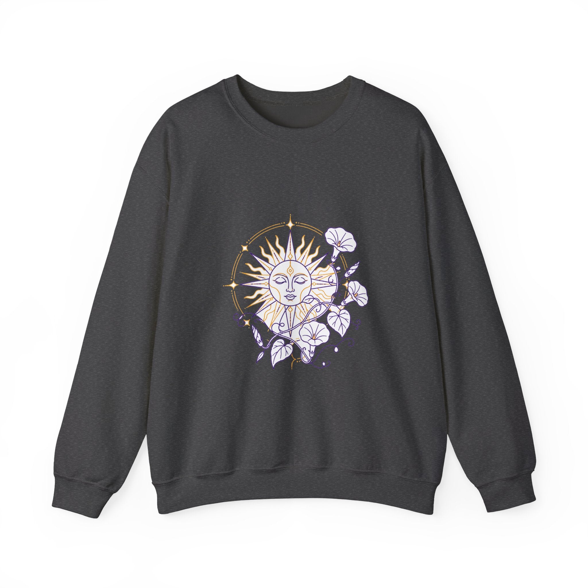 Matching Couple Sweatshirt - Sun & Moon Matching Couple Comfort Colors Crew Minimalist Art His Hers Christmas Gift - Design B