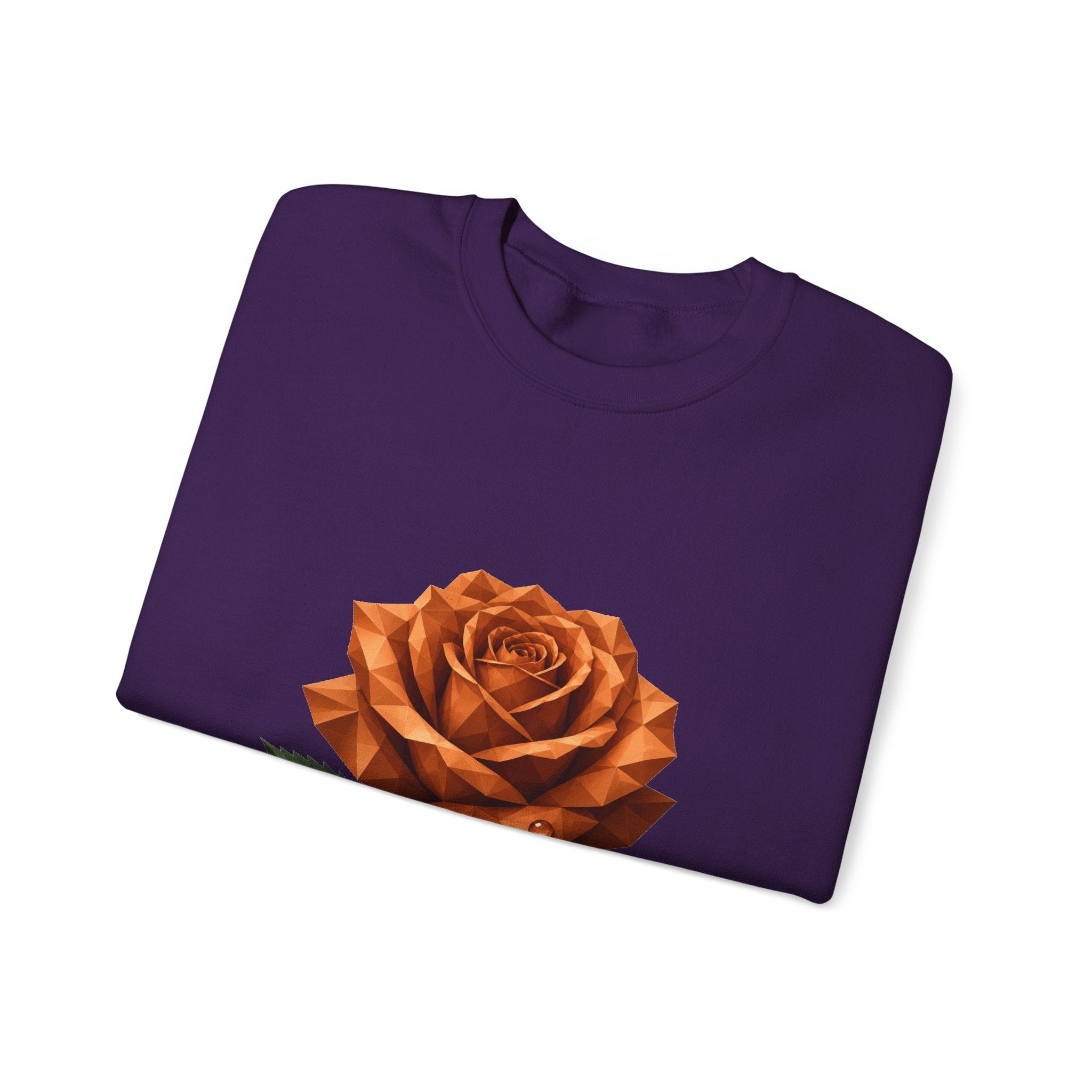 Matching Couple Sweatshirt - Rose & Thorn Matching Couple Premium Fleece Sweatshirt Geometric Art His Hers Love Gift - Design A