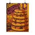 Pancake Stack Platform Wall Art Poster 24×36 Psychedelic Dining Room Decor Maximalist Print