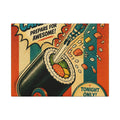Sushi Roll Cannon Wall Art Canvas 16×20 Pop Art Living Room Decor Maximalist Print