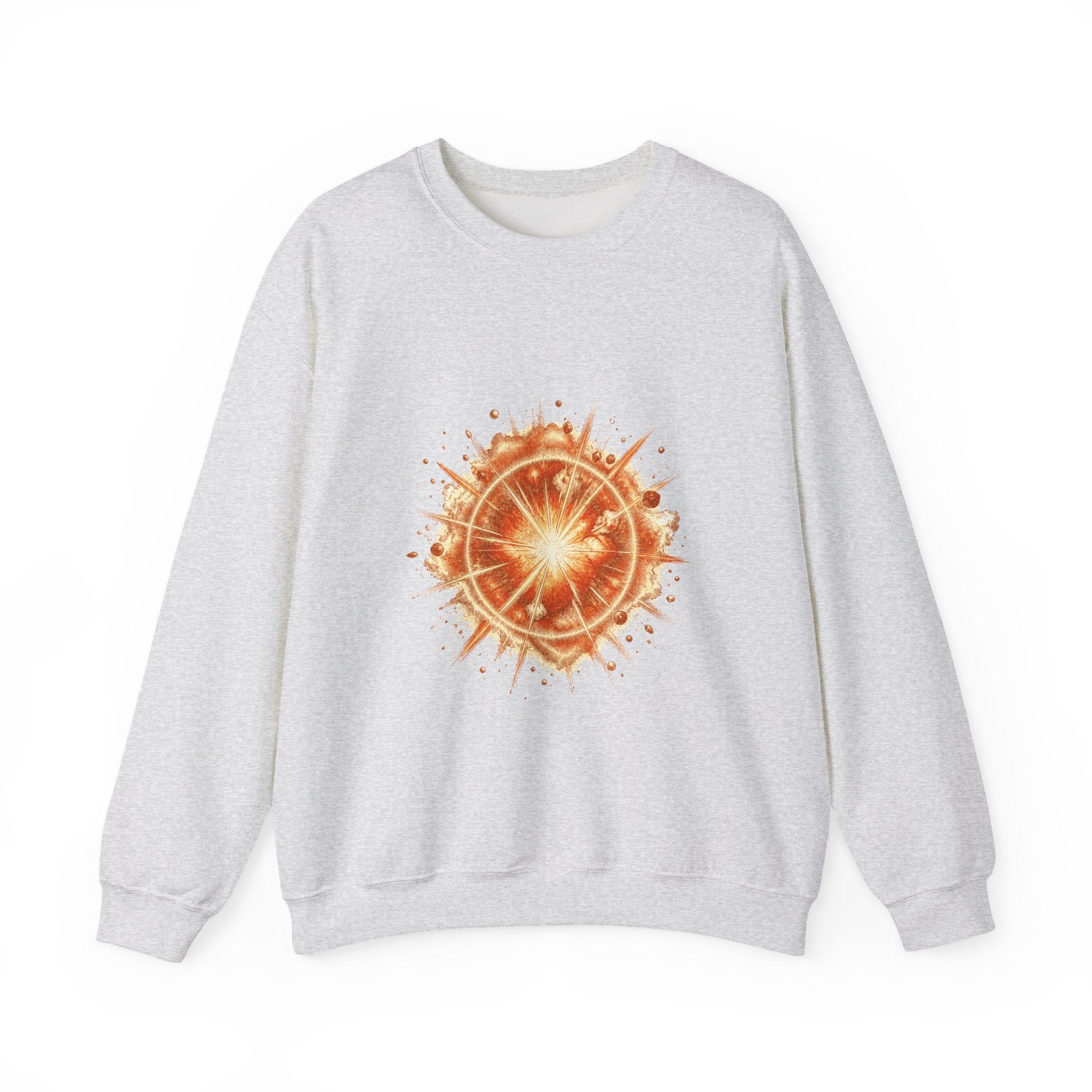 Matching Couple Sweatshirt - Galaxy & Supernova Matching Couple Crewneck Sweatshirt Hand-Drawn Art His Hers Best Friend Gift - Design B
