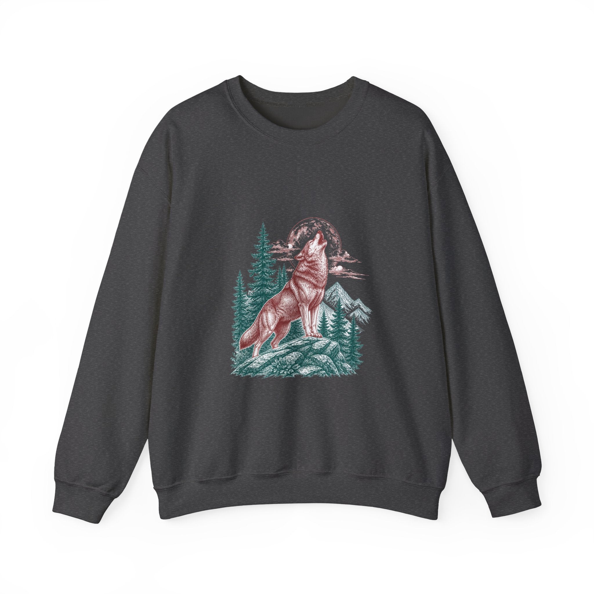 Matching Couple Sweatshirt - Wolf & Dove Matching Couple Comfort Colors Crew Vintage Art His Hers Honeymoon Gift - Design A