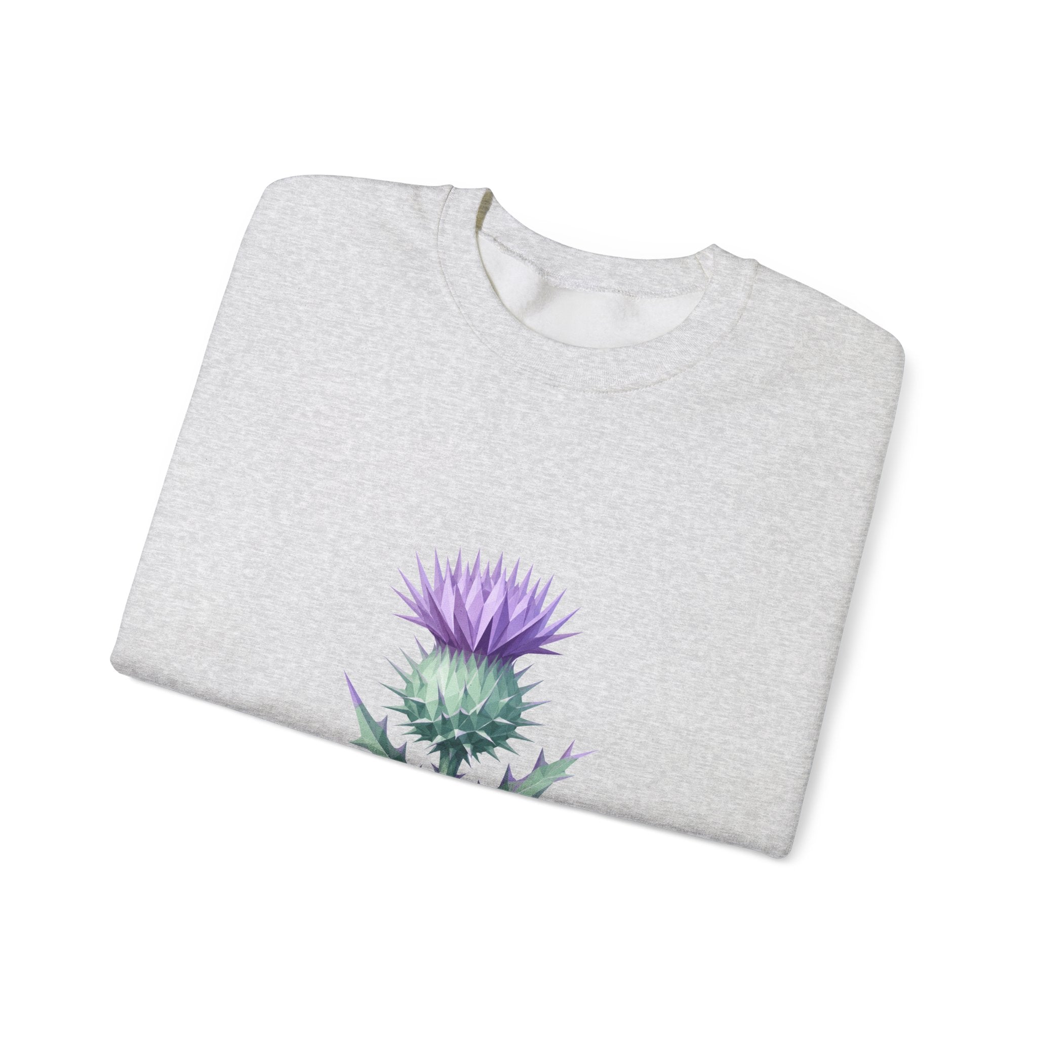 Matching Couple Sweatshirt - Lavender & Thistle Matching Couple Premium Fleece Sweatshirt Geometric Art His Hers Love Gift - Design B