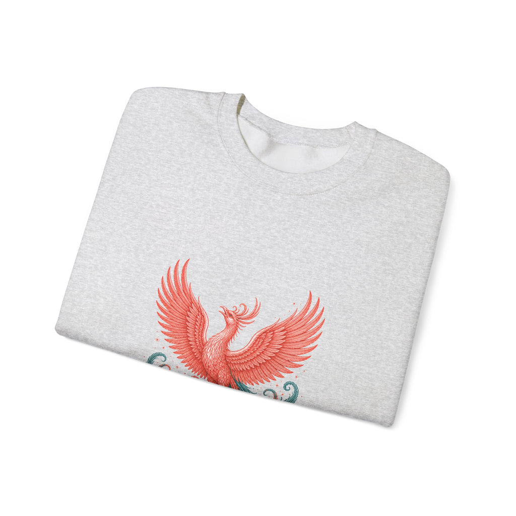 Matching Couple Sweatshirt - Dragon & Phoenix Matching Couple Premium Fleece Sweatshirt Vintage Art His Hers Honeymoon Gift - Design B
