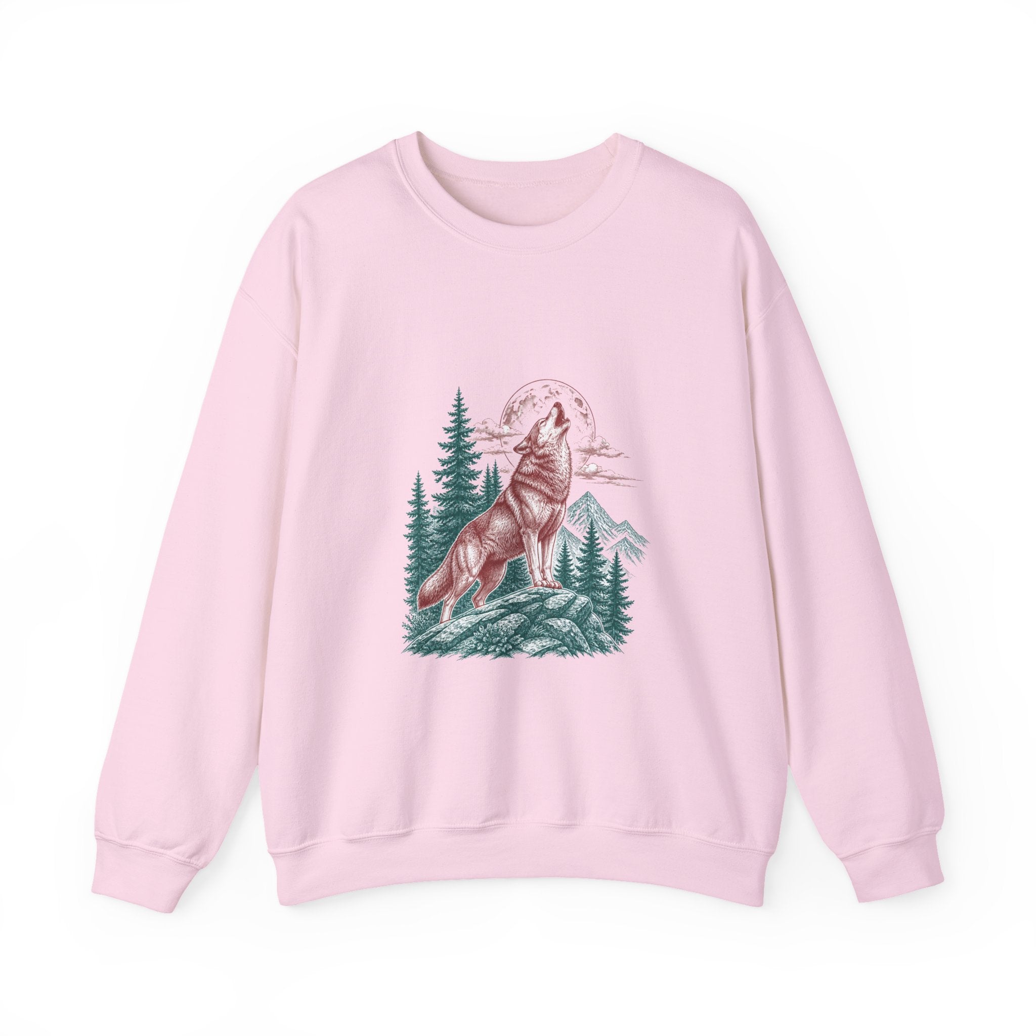 Matching Couple Sweatshirt - Wolf & Dove Matching Couple Comfort Colors Crew Vintage Art His Hers Honeymoon Gift - Design A