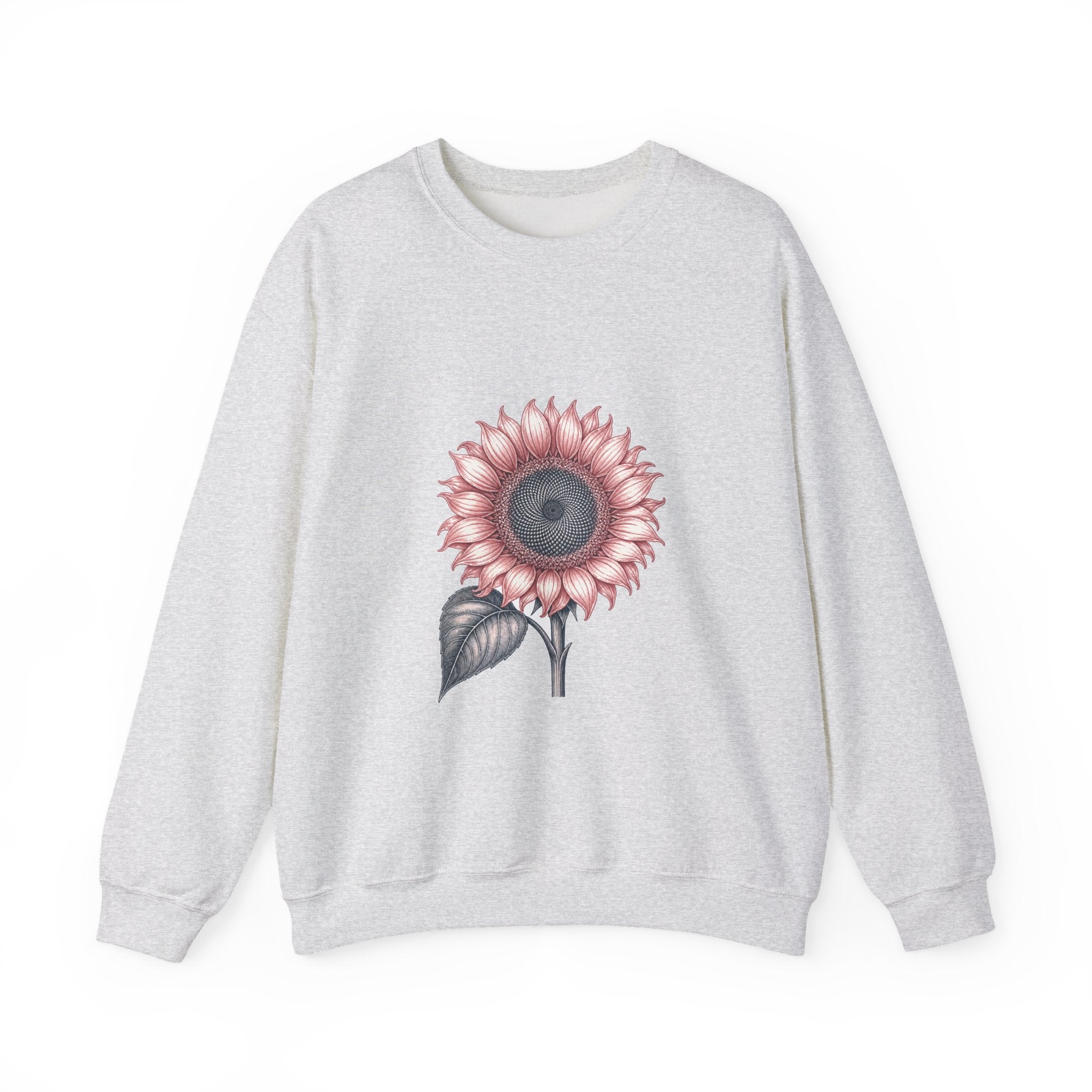Matching Couple Sweatshirt - Sunflower & Moonflower Matching Couple Comfort Colors Crew Vintage Art His Hers Honeymoon Gift - Design A