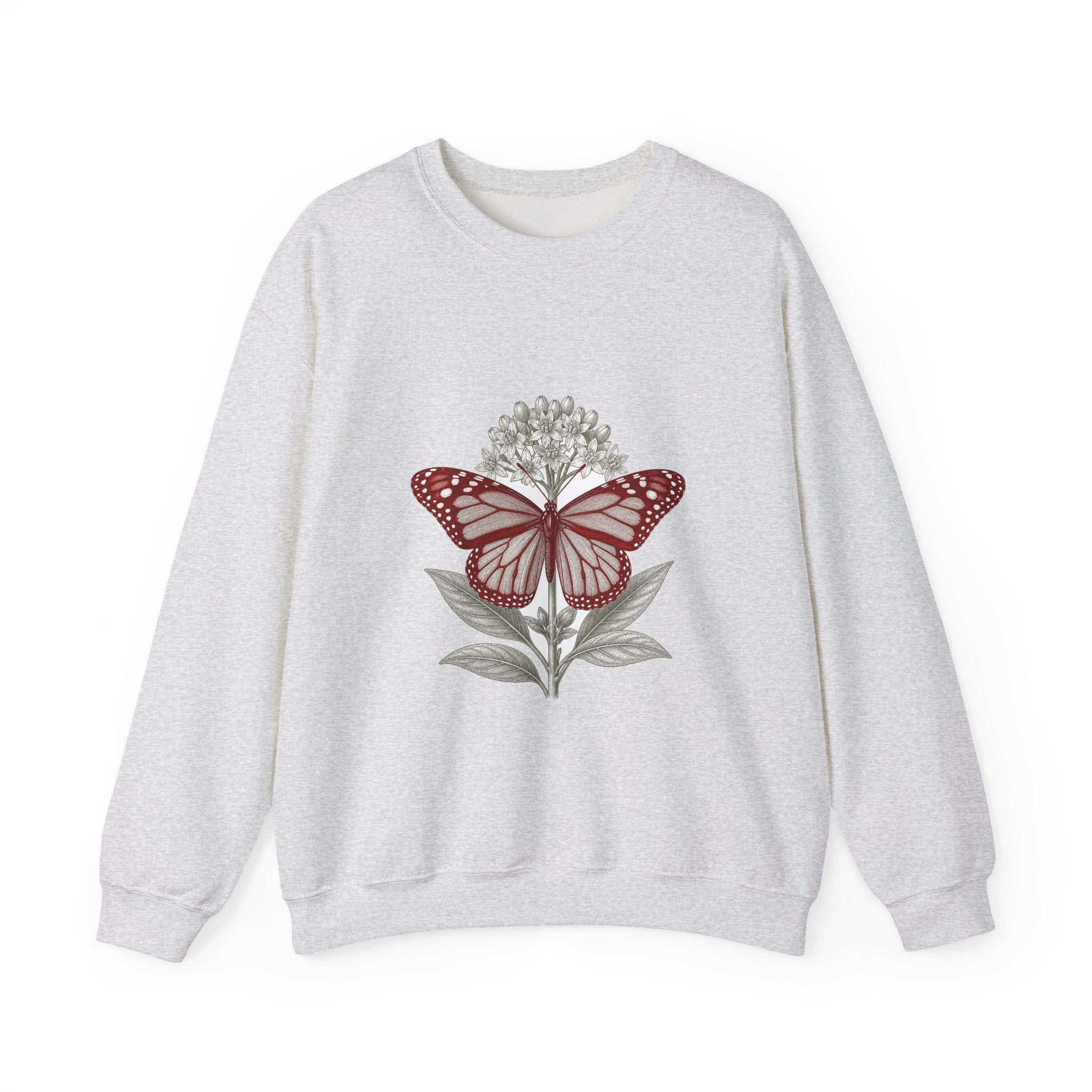 Matching Couple Sweatshirt - Butterfly & Moth Matching Couple Comfort Colors Crew Vintage Art His Hers Honeymoon Gift - Design A