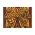 Pizza Ferris Wheel Wall Art Canvas 16×20 Art Deco Entryway Decor Maximalist Print