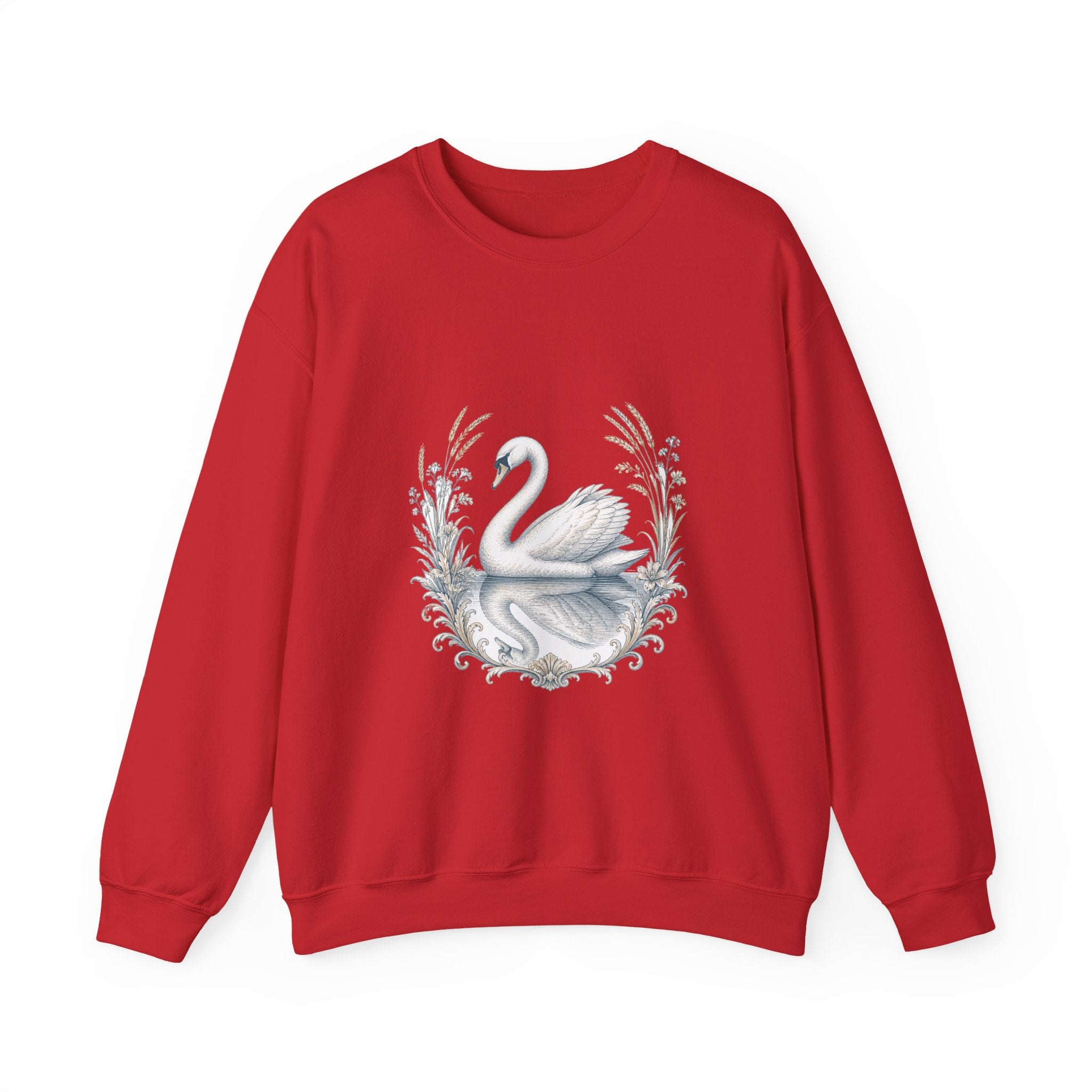 Matching Couple Sweatshirt - Raven & Swan Matching Couple Comfort Colors Crew Vintage Art His Hers Honeymoon Gift - Design B
