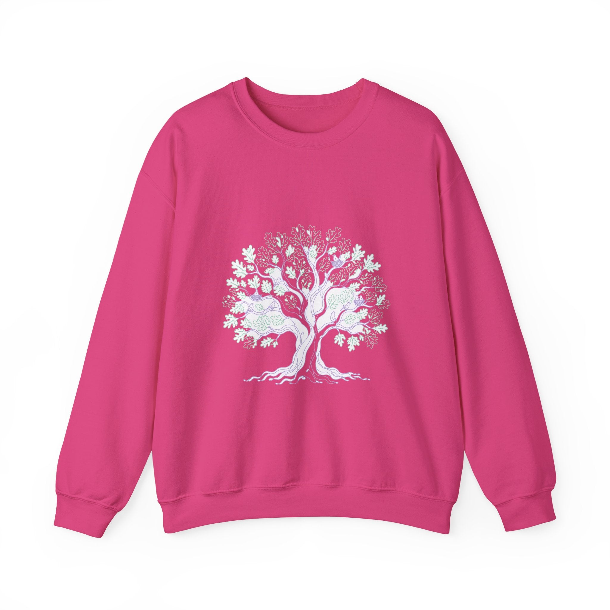 Matching Couple Sweatshirt - Ancient Oak & Deep Roots Matching Couple Comfort Colors Crew Minimalist Art His Hers Christmas Gift - Design A