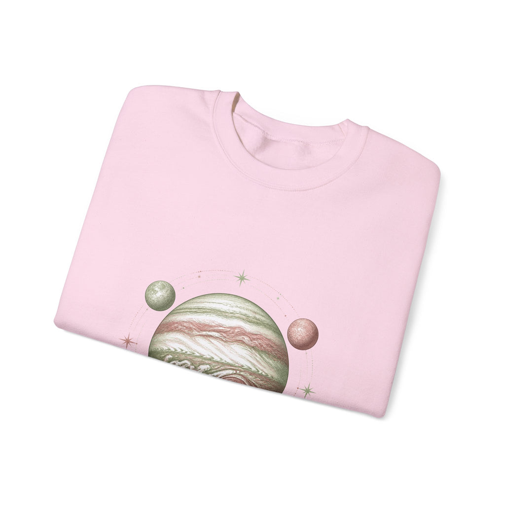 Matching Couple Sweatshirt - Saturn & Jupiter Matching Couple Premium Fleece Sweatshirt Vintage Art His Hers Honeymoon Gift - Design B