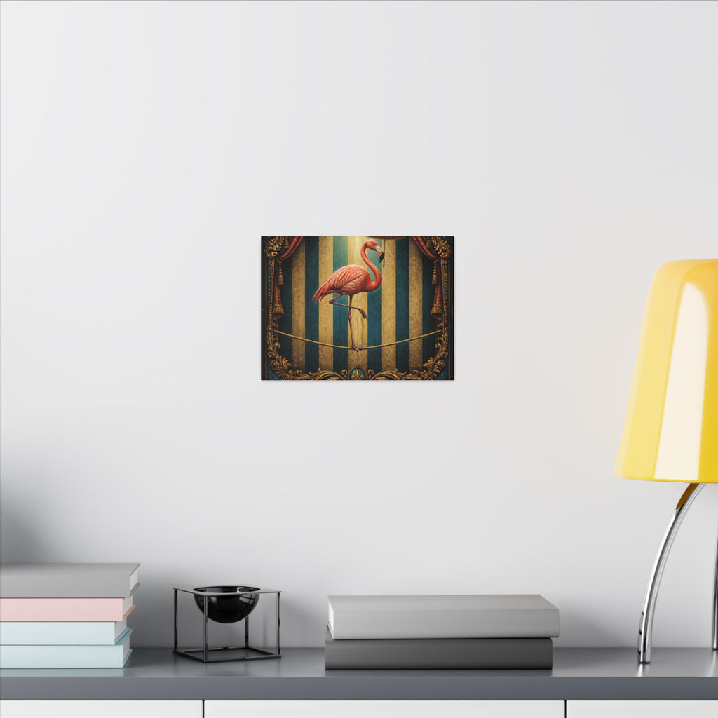 Flamingo Tightrope Wall Art Canvas 24×36 Baroque Studio Decor Maximalist Print