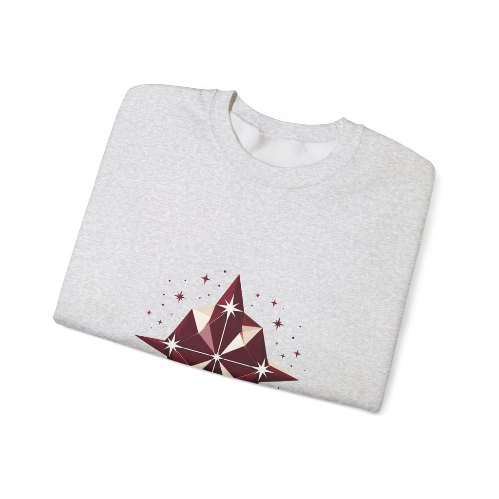 Matching Couple Sweatshirt - Aurora & Southern Cross Matching Couple Crewneck Sweatshirt Geometric Art His Hers Couple Gift - Design B