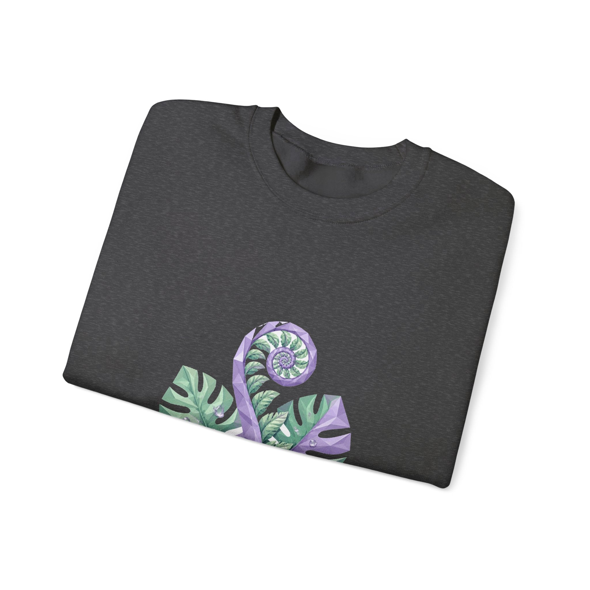Matching Couple Sweatshirt - Desert & Rainforest Matching Couple Premium Fleece Sweatshirt Geometric Art His Hers Love Gift - Design B