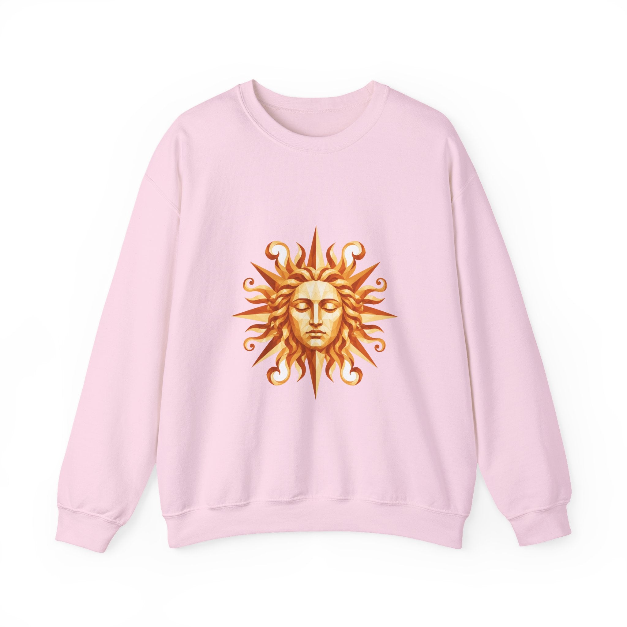 Matching Couple Sweatshirt - Helios & Selene Matching Couple Crewneck Sweatshirt Geometric Art His Hers Couple Gift - Design A