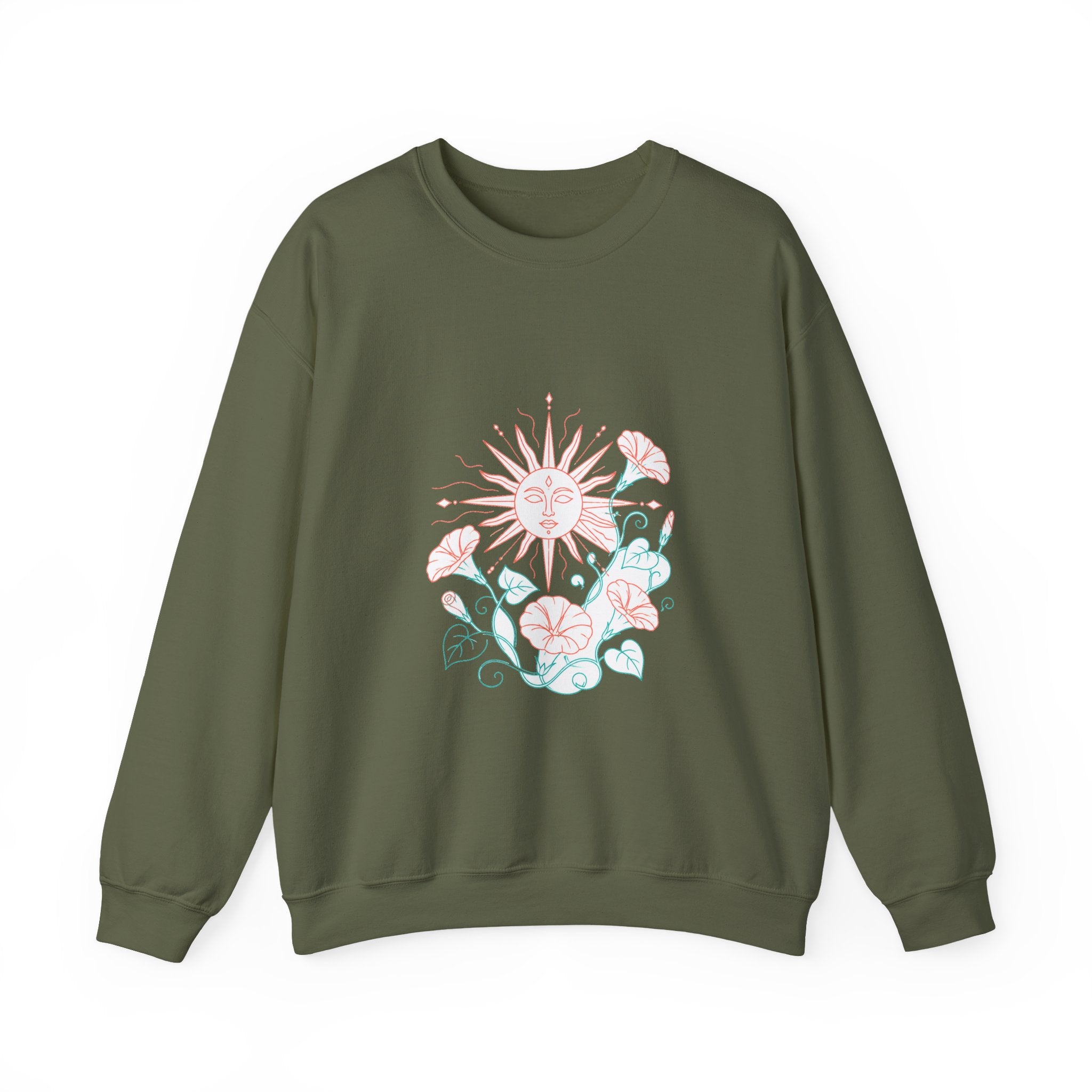 Matching Couple Sweatshirt - Sun & Moon Matching Couple Premium Fleece Sweatshirt Minimalist Art His Hers Christmas Gift - Design B