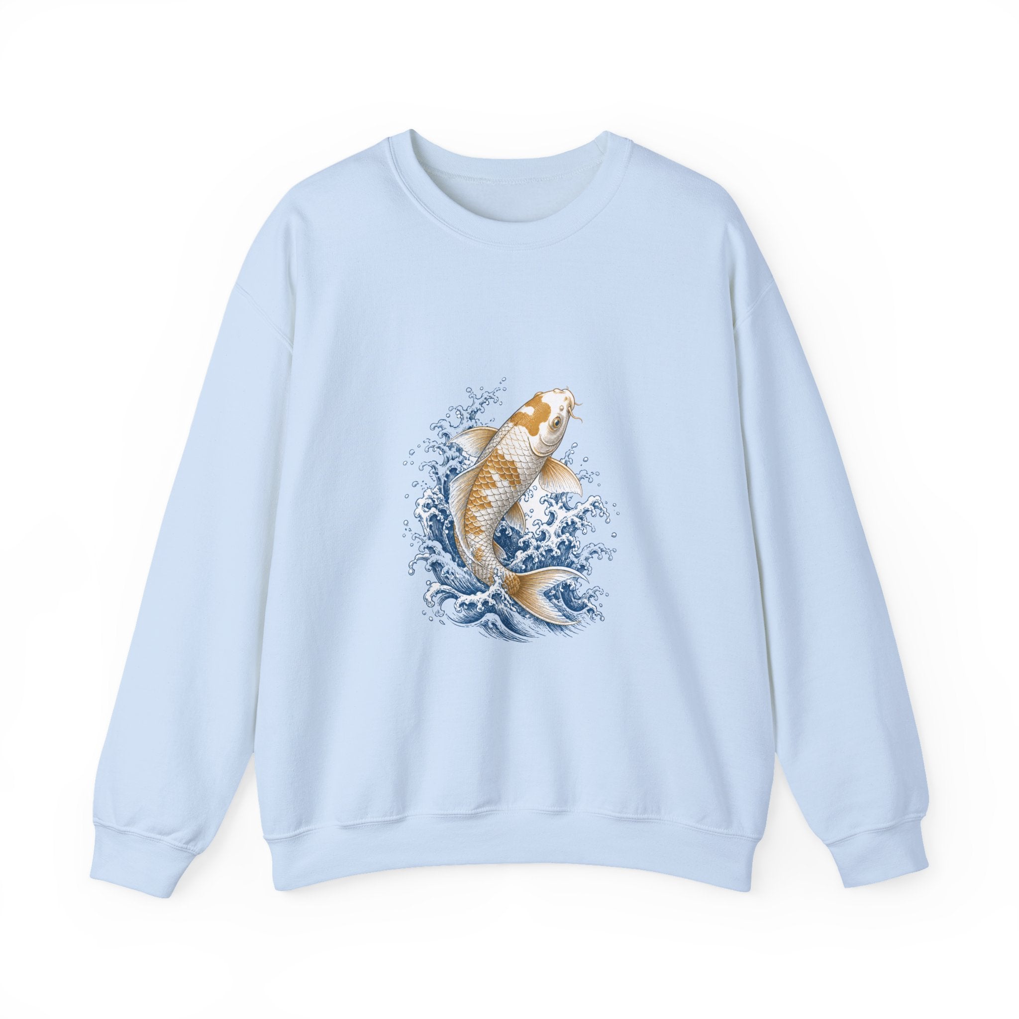 Matching Couple Sweatshirt - Koi Fish Yin Yang Matching Couple Premium Fleece Sweatshirt Vintage Art His Hers Honeymoon Gift - Design A