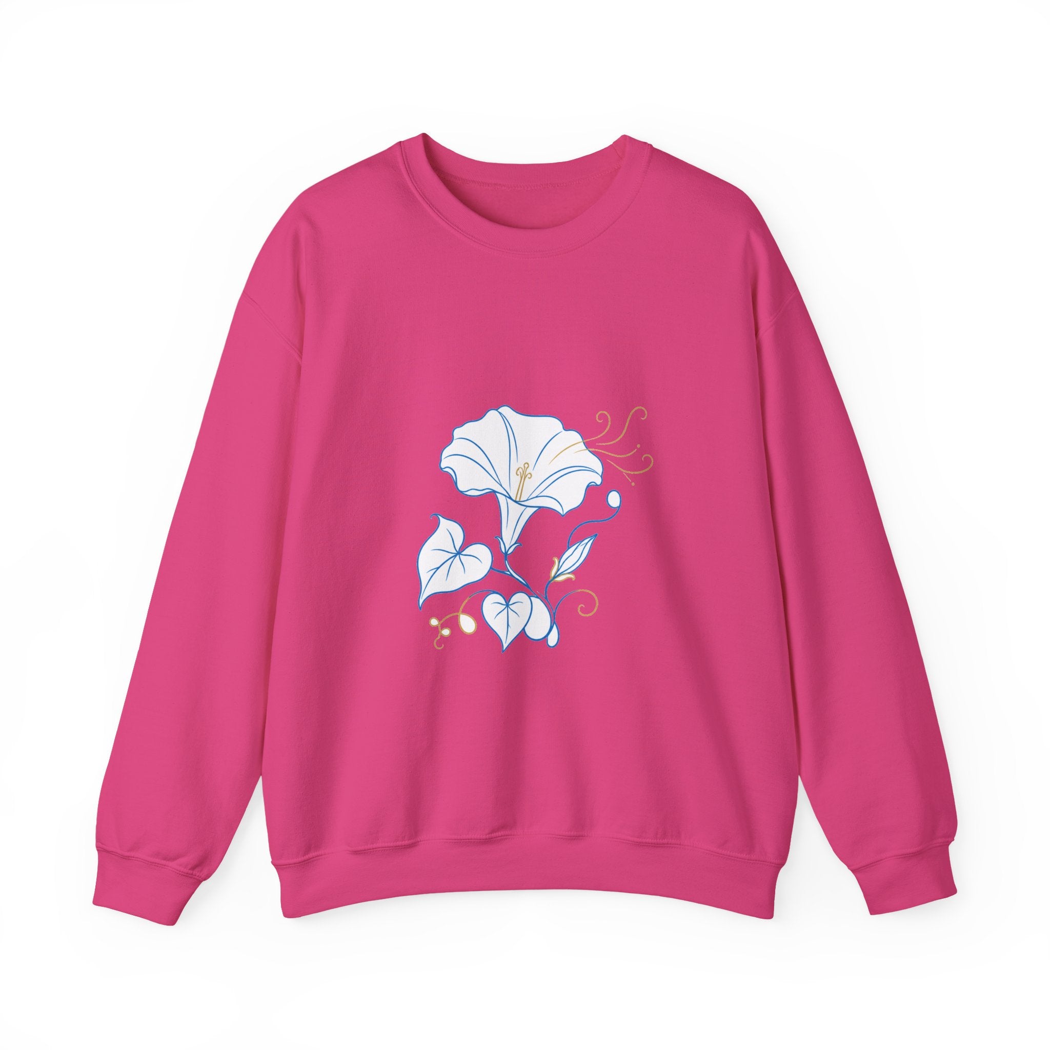 Matching Couple Sweatshirt - Sunflower & Moonflower Matching Couple Crewneck Sweatshirt Minimalist Art His Hers Valentine Gift - Design B