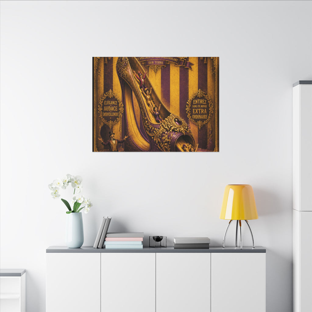 High Heel Slide Wall Art Canvas 16×20 Baroque Home Office Decor Maximalist Print