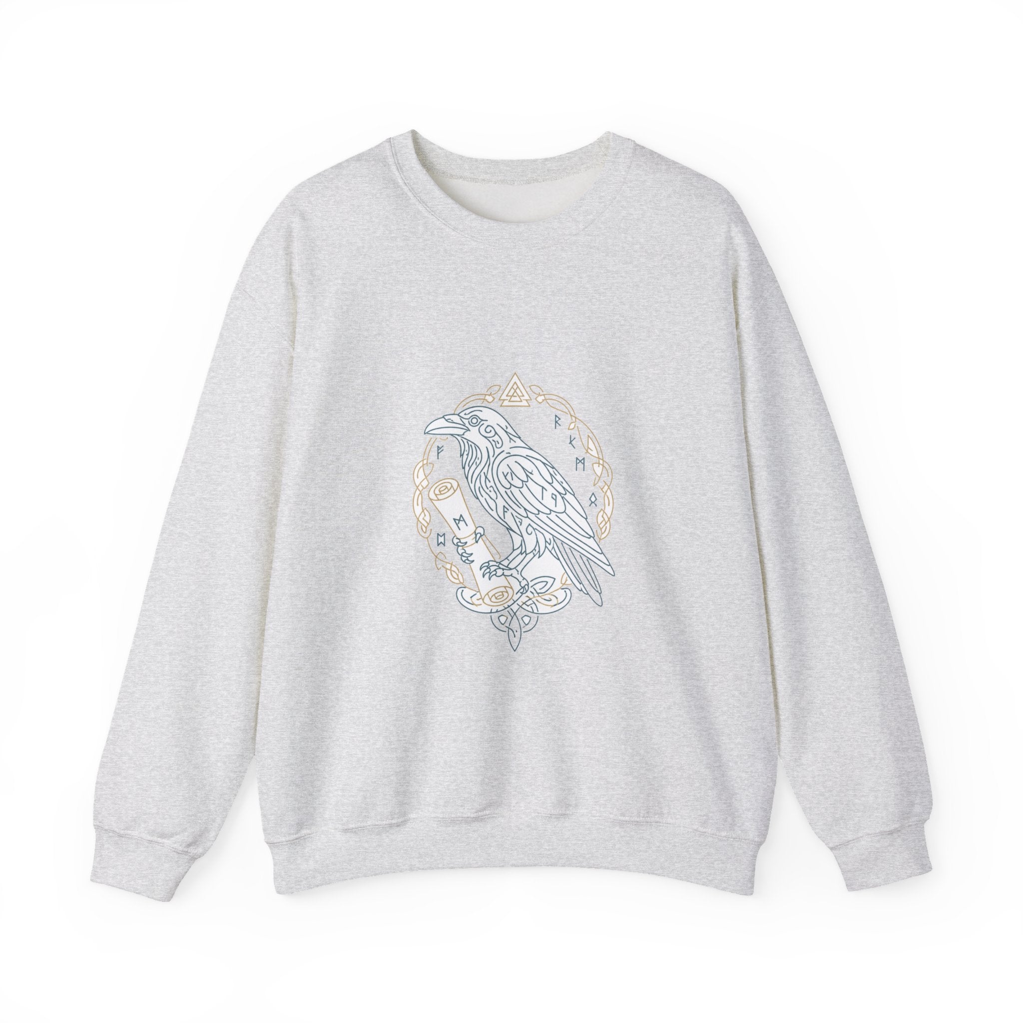 Matching Couple Sweatshirt - Huginn & Muninn Matching Couple Comfort Colors Crew Minimalist Art His Hers Christmas Gift - Design B