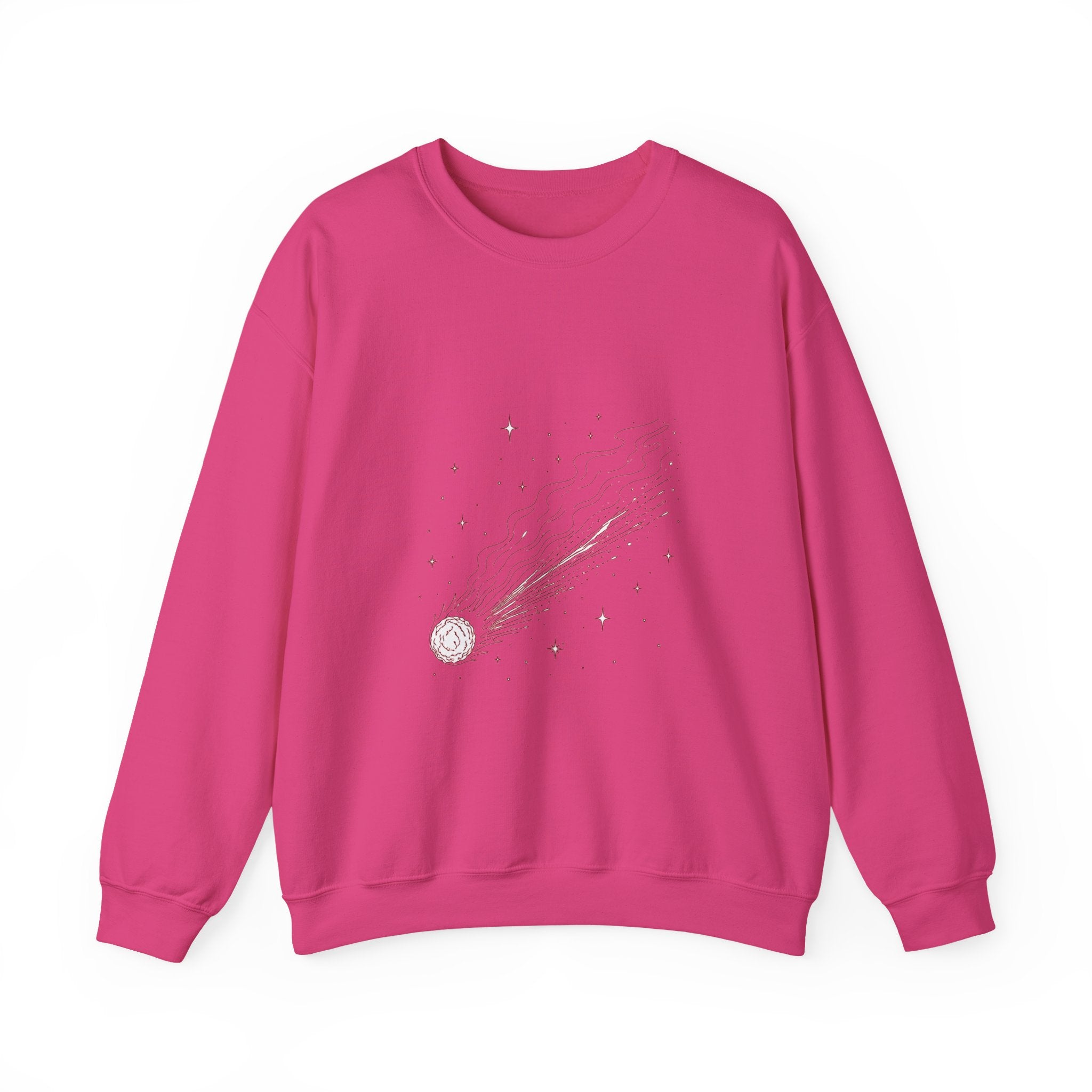 Matching Couple Sweatshirt - Comet & Asteroid Matching Couple Comfort Colors Crew Minimalist Art His Hers Christmas Gift - Design A