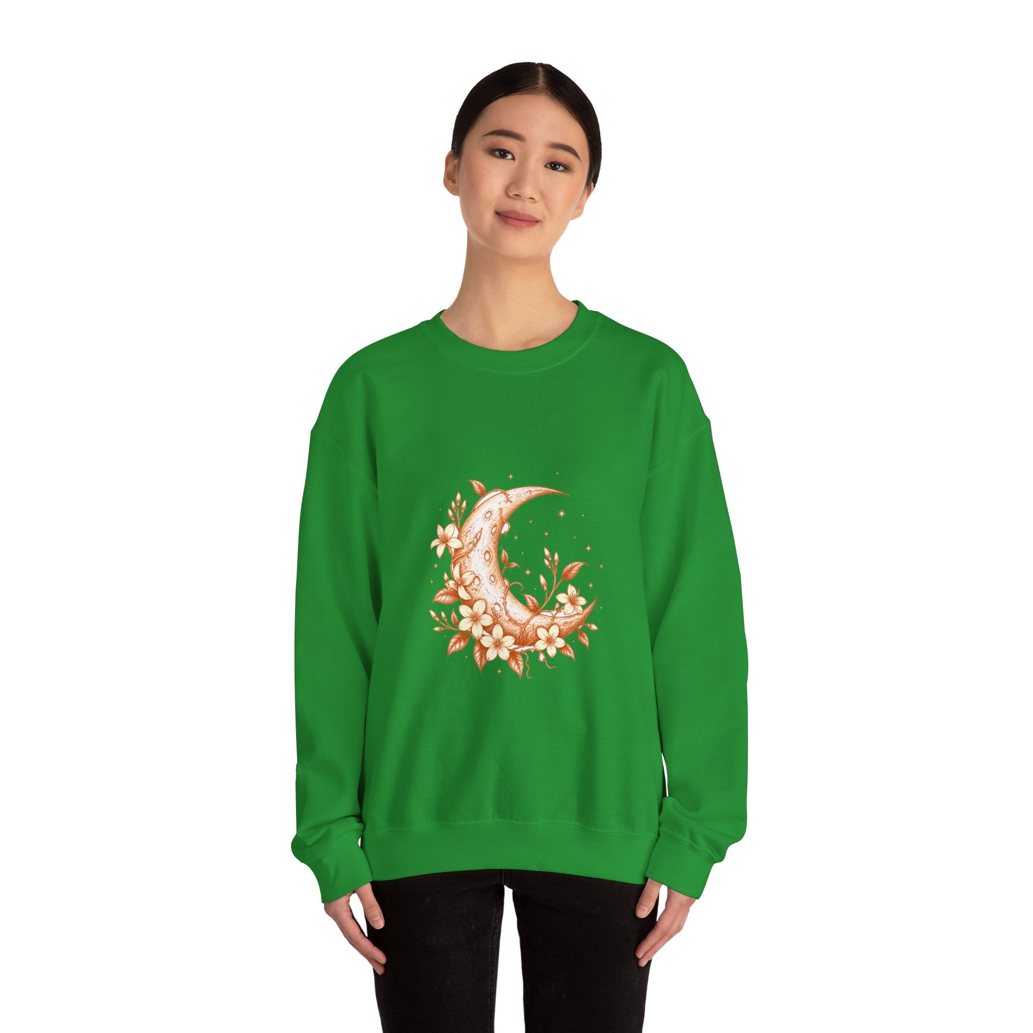 Matching Couple Sweatshirt - Sun & Moon Matching Couple Comfort Colors Crew Hand-Drawn Art His Hers Anniversary Gift - Design A
