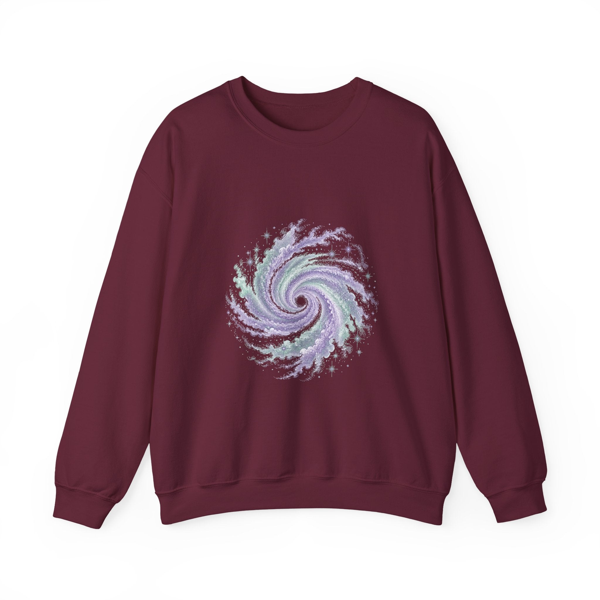 Matching Couple Sweatshirt - Galaxy & Supernova Matching Couple Premium Fleece Sweatshirt Vintage Art His Hers Honeymoon Gift - Design A