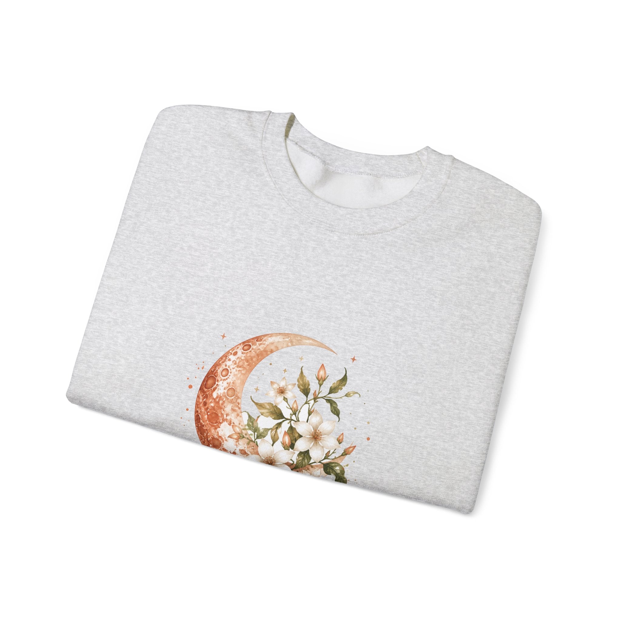 Matching Couple Sweatshirt - Sun & Moon Matching Couple Comfort Colors Crew Watercolor Art His Hers Birthday Gift - Design A