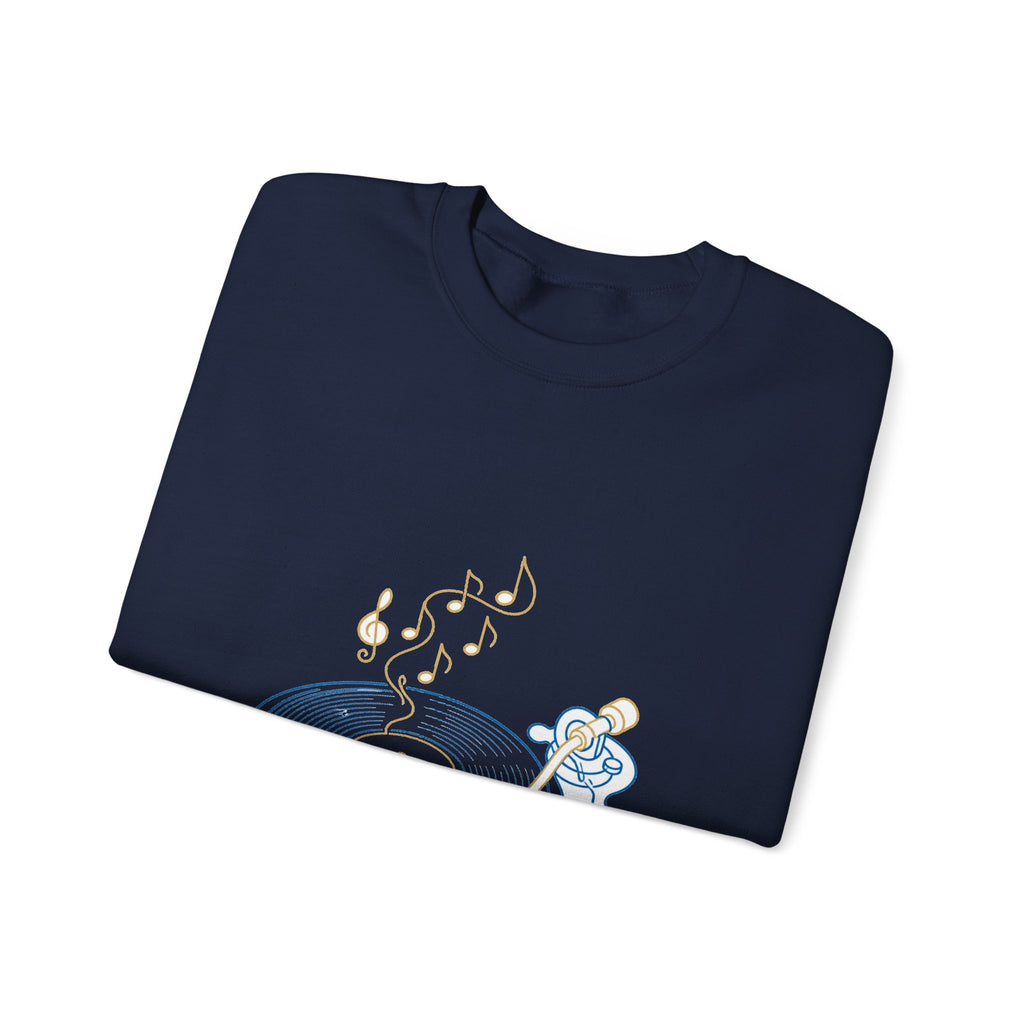 Matching Couple Sweatshirt - Vinyl & Cassette Matching Couple Comfort Colors Crew Minimalist Art His Hers Christmas Gift - Design A