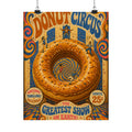 Donut Circus Ring Wall Art Poster 24×36 Psychedelic Dining Room Decor Maximalist Print