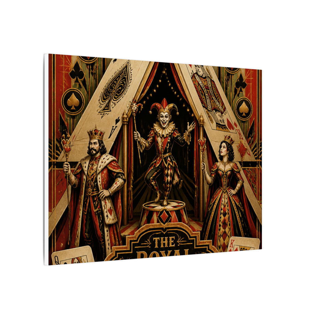 Playing Cards Tent Wall Art Canvas 16×20 Art Deco Entryway Decor Maximalist Print