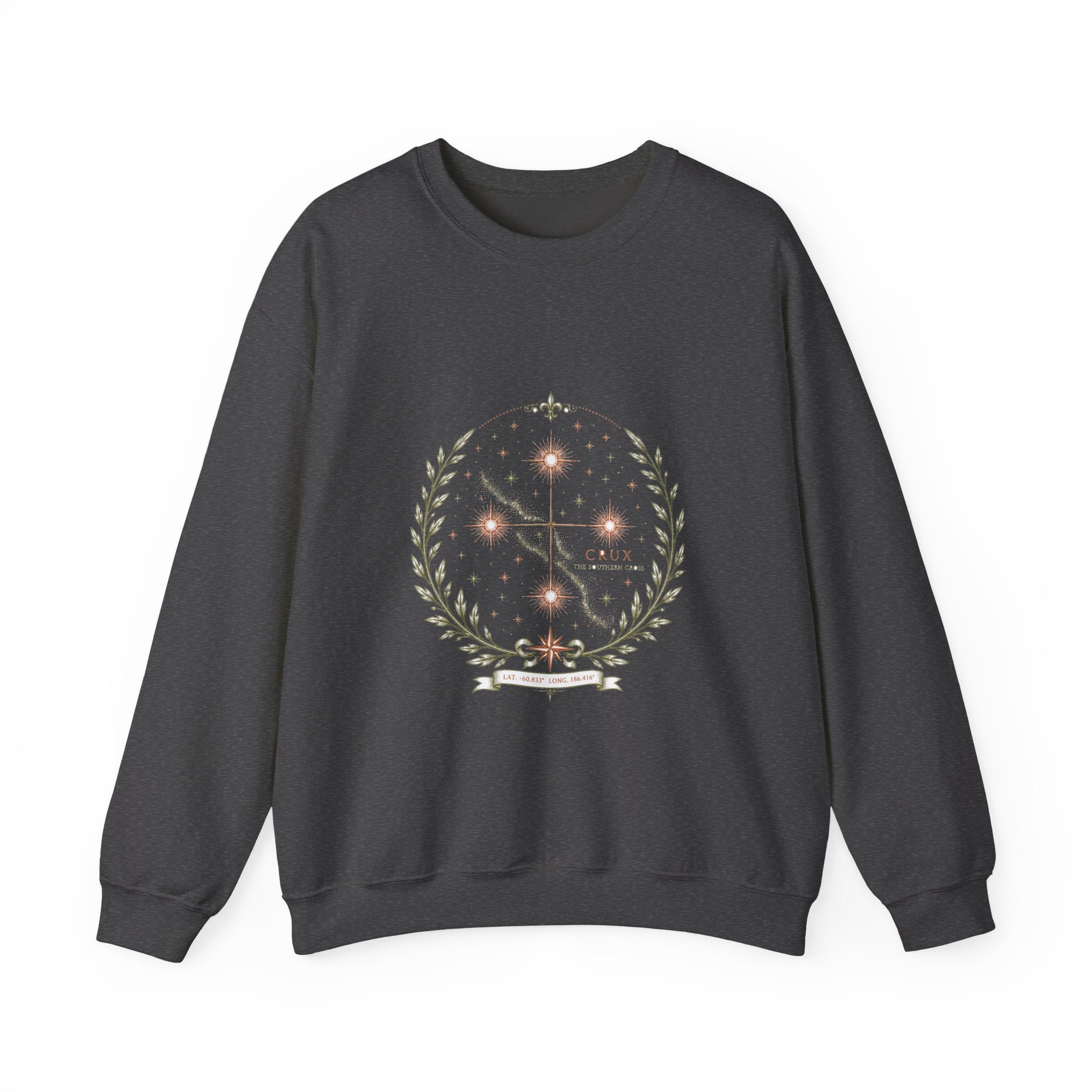 Matching Couple Sweatshirt - Aurora & Southern Cross Matching Couple Premium Fleece Sweatshirt Vintage Art His Hers Honeymoon Gift - Design B