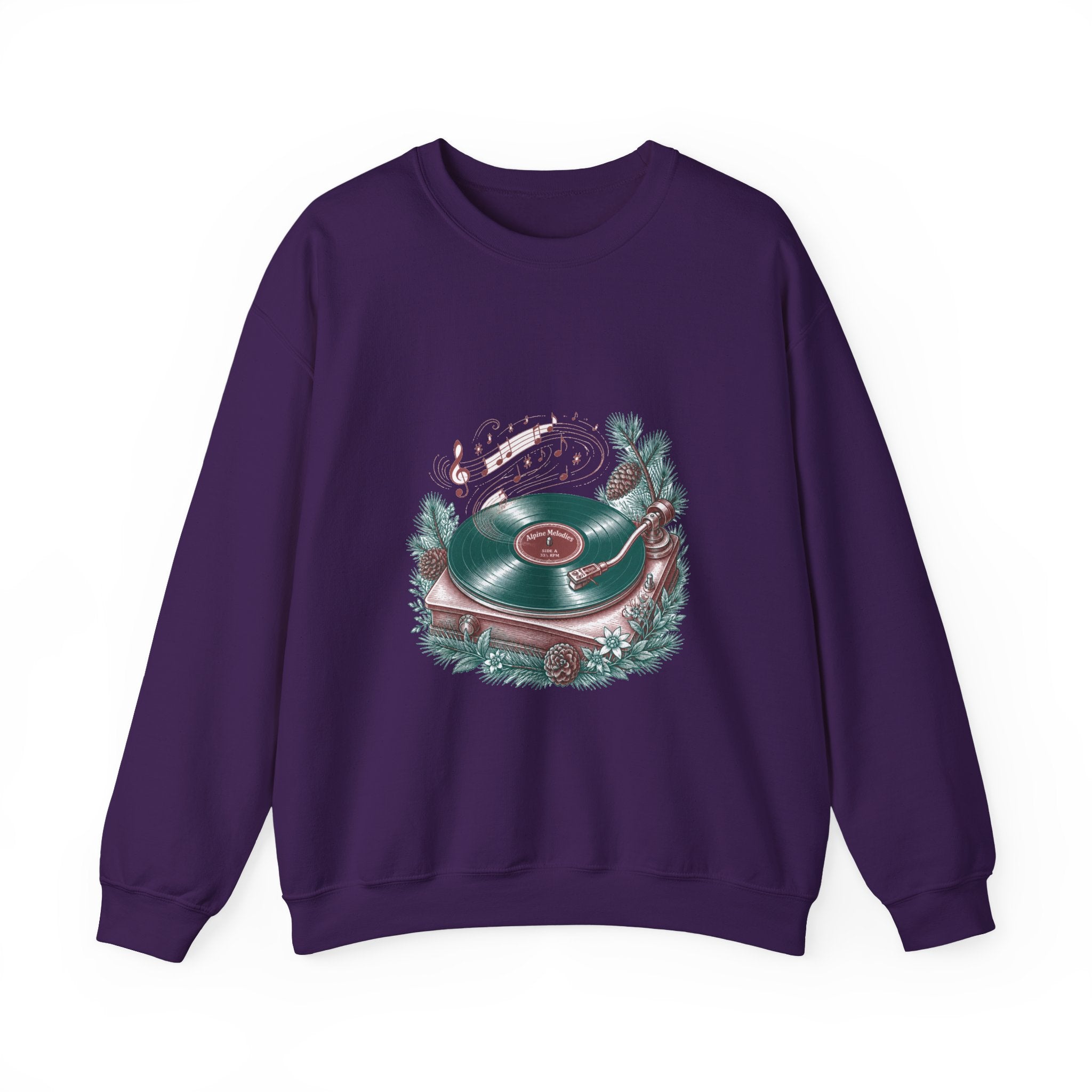 Matching Couple Sweatshirt - Vinyl & Cassette Matching Couple Crewneck Sweatshirt Vintage Art His Hers Wedding Gift - Design A