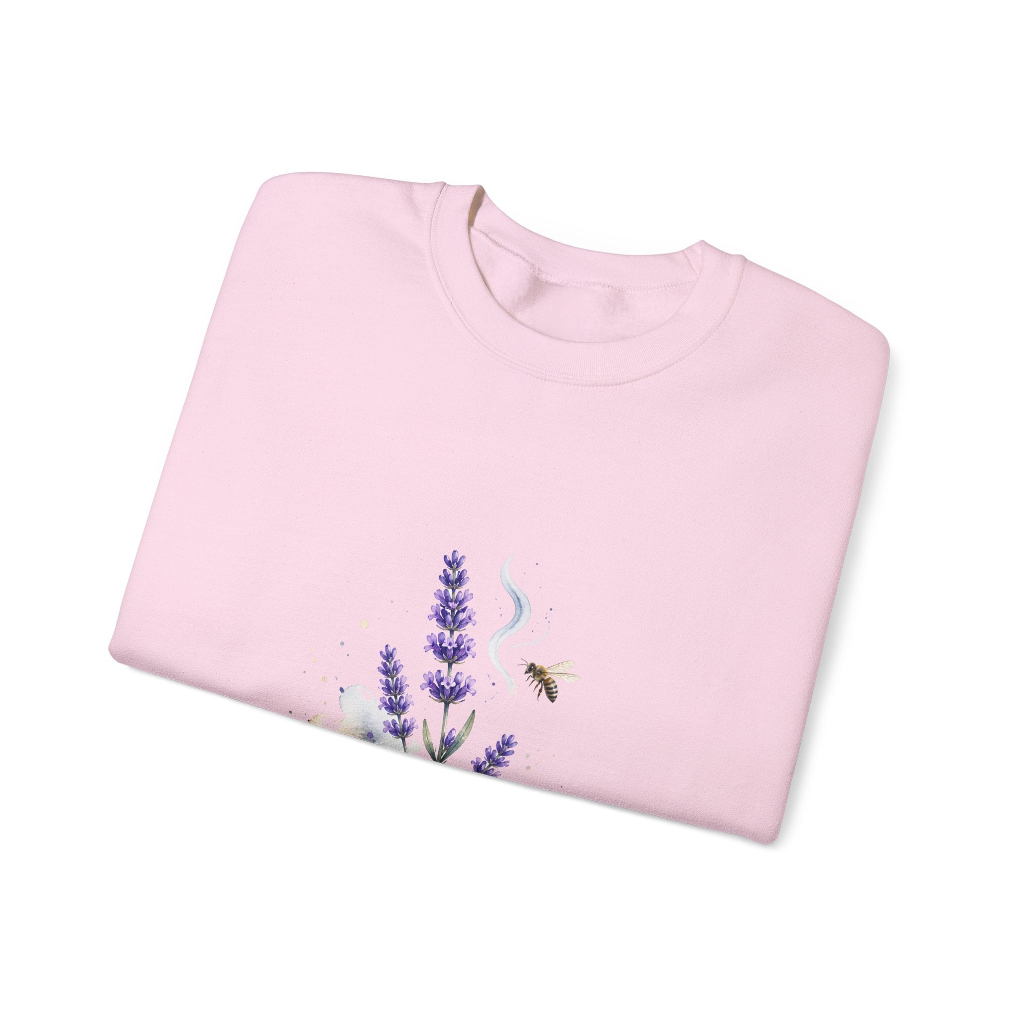Matching Couple Sweatshirt - Lavender & Thistle Matching Couple Premium Fleece Sweatshirt Watercolor Art His Hers Birthday Gift - Design A