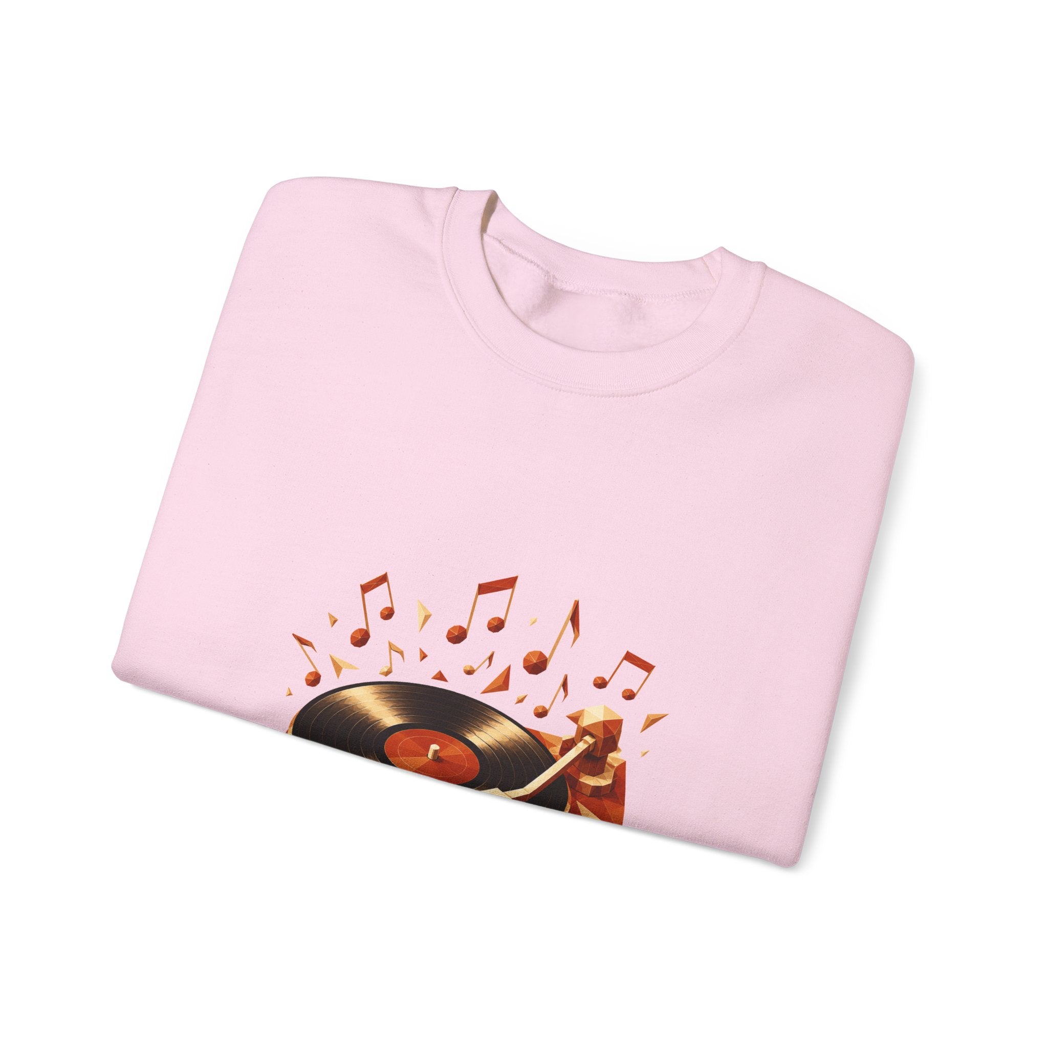 Matching Couple Sweatshirt - Vinyl & Cassette Matching Couple Premium Fleece Sweatshirt Geometric Art His Hers Love Gift - Design A