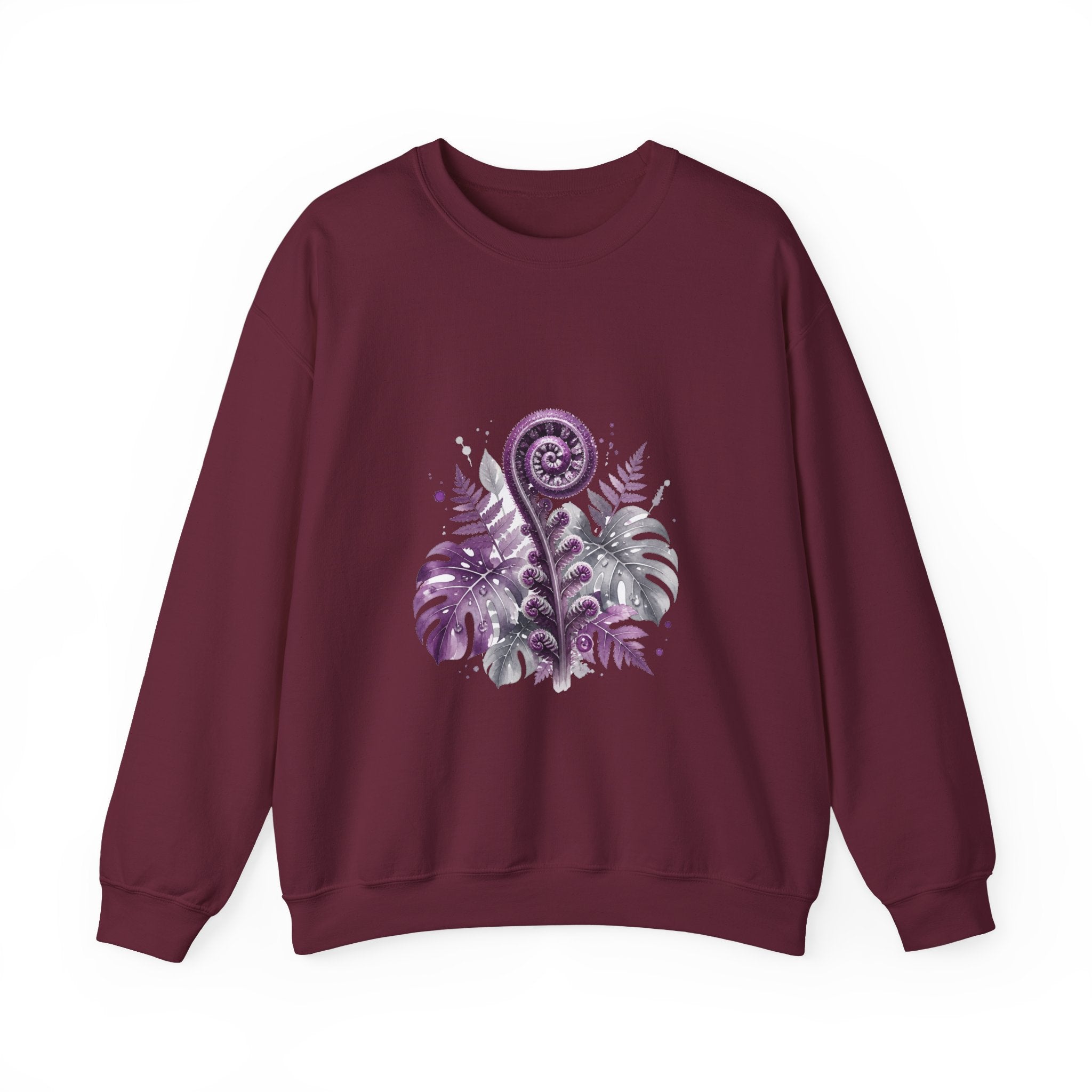 Matching Couple Sweatshirt - Desert & Rainforest Matching Couple Comfort Colors Crew Watercolor Art His Hers Birthday Gift - Design B