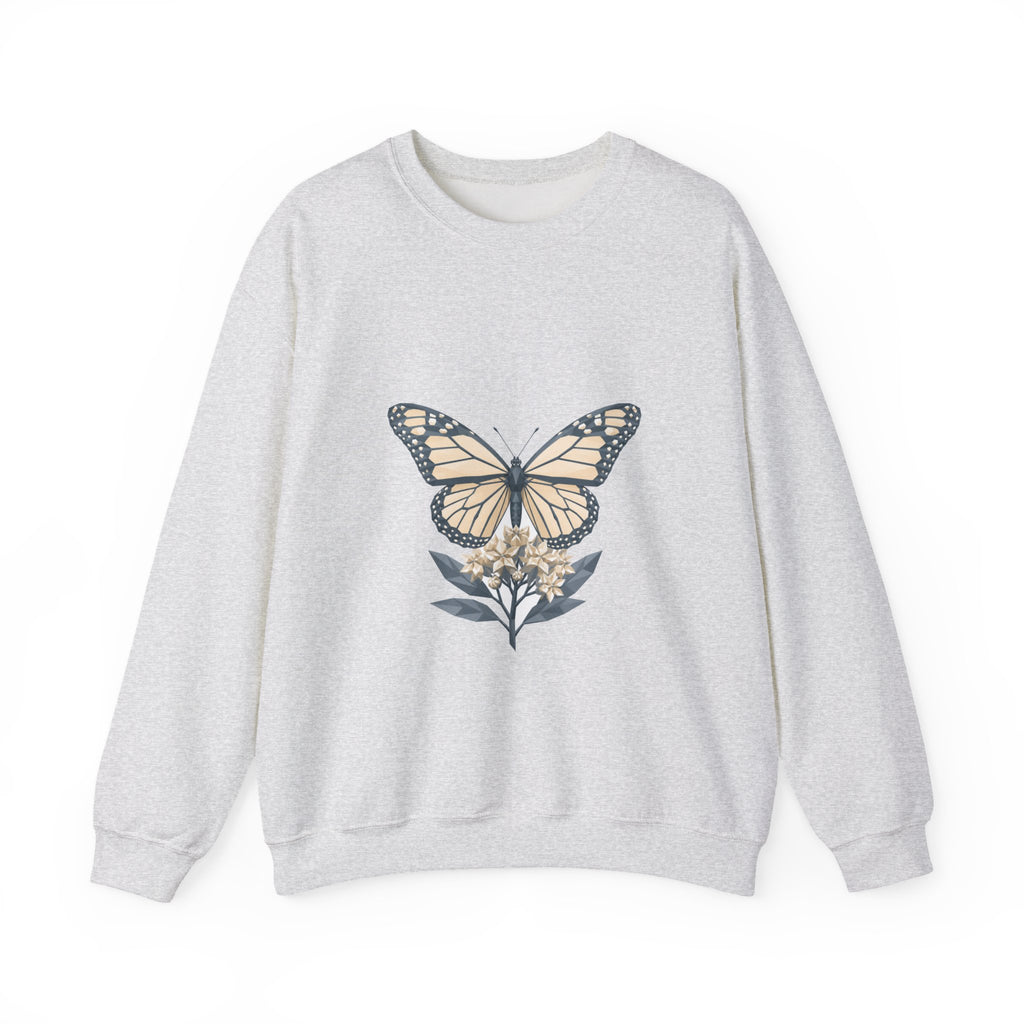 Matching Couple Sweatshirt - Butterfly & Moth Matching Couple Premium Fleece Sweatshirt Geometric Art His Hers Love Gift - Design A