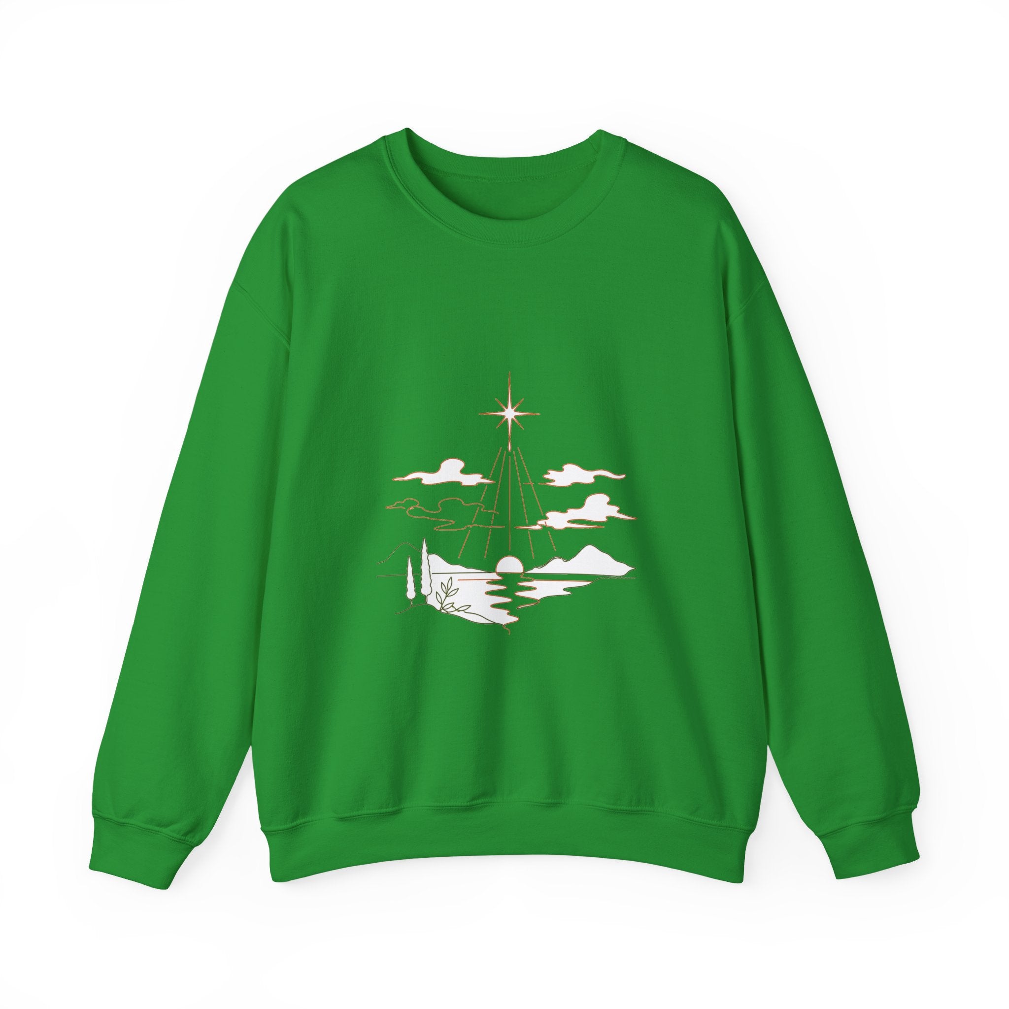 Matching Couple Sweatshirt - Evening & Morning Star Matching Couple Premium Fleece Sweatshirt Minimalist Art His Hers Christmas Gift - Design A
