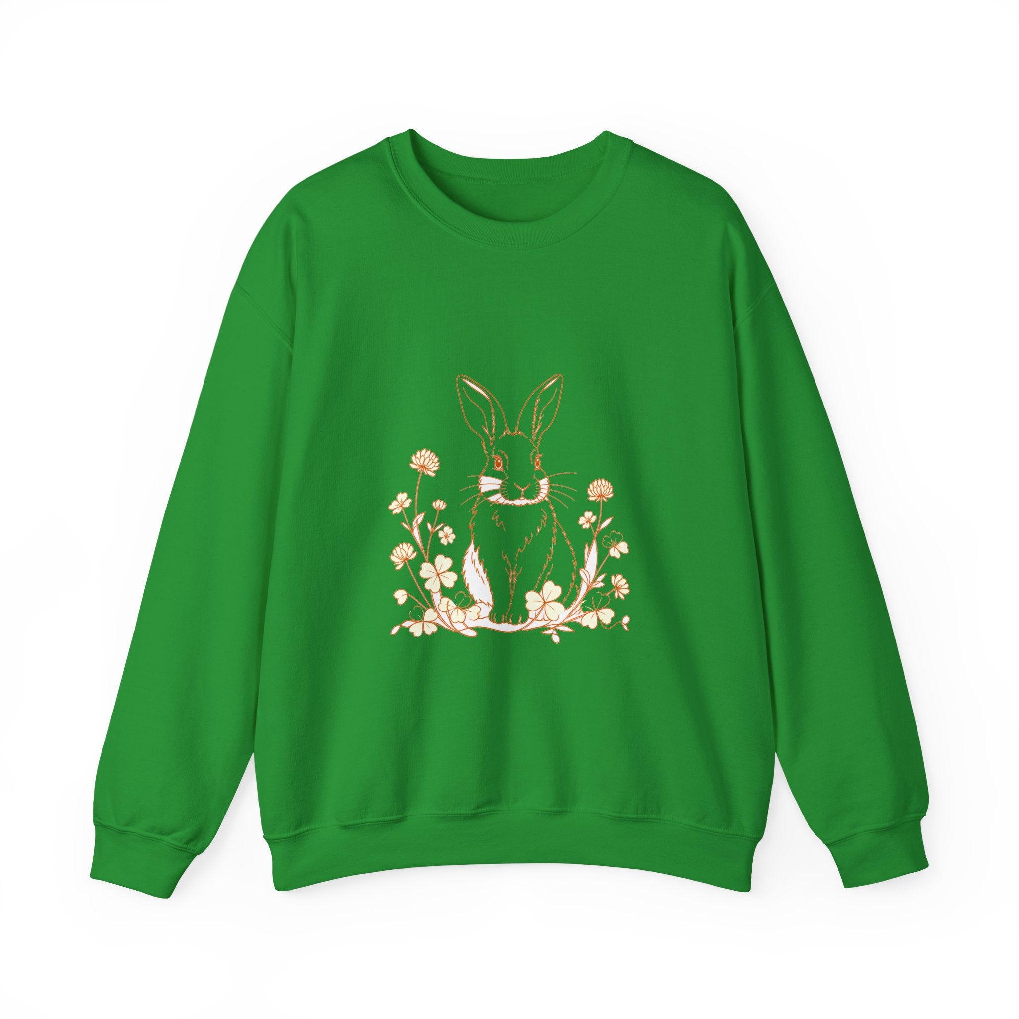 Matching Couple Sweatshirt - Fox & Rabbit Matching Couple Comfort Colors Crew Minimalist Art His Hers Christmas Gift - Design B