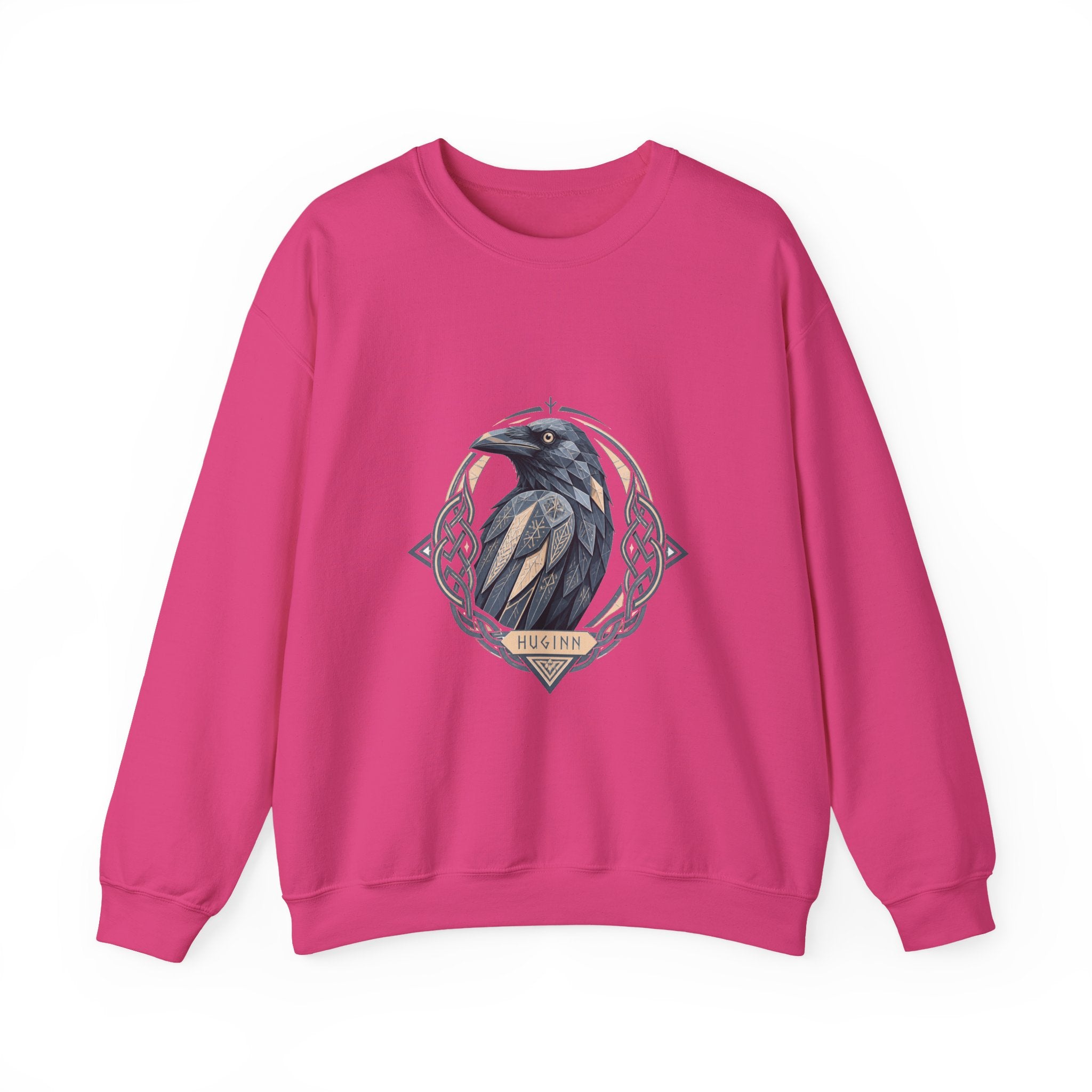 Matching Couple Sweatshirt - Huginn & Muninn Matching Couple Premium Fleece Sweatshirt Geometric Art His Hers Love Gift - Design A