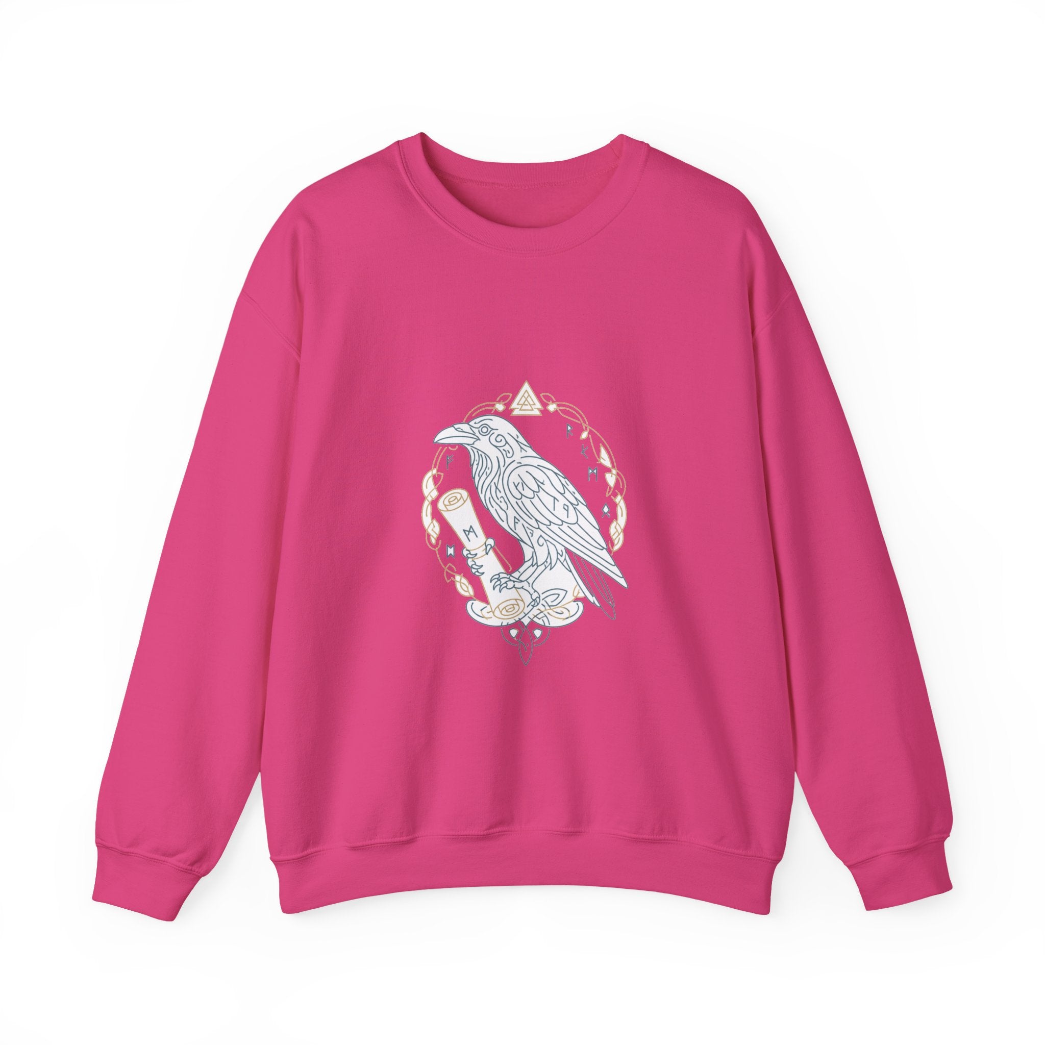 Matching Couple Sweatshirt - Huginn & Muninn Matching Couple Comfort Colors Crew Minimalist Art His Hers Christmas Gift - Design B