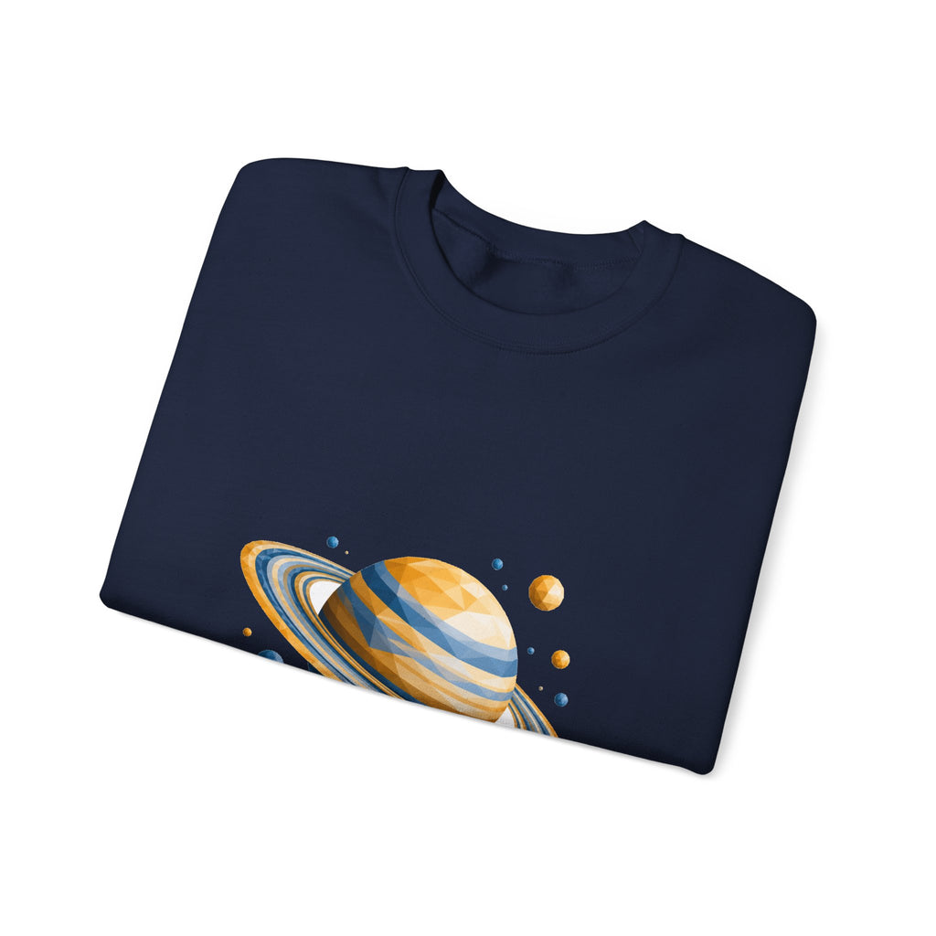 Matching Couple Sweatshirt - Saturn & Jupiter Matching Couple Comfort Colors Crew Geometric Art His Hers Love Gift - Design A
