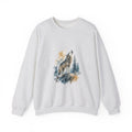 Matching Couple Sweatshirt - Wolf & Dove Matching Couple Premium Fleece Sweatshirt Watercolor Art His Hers Birthday Gift - Design A