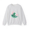 Matching Couple Sweatshirt - Mountain & Ocean Matching Couple Comfort Colors Crew Watercolor Art His Hers Birthday Gift - Design B