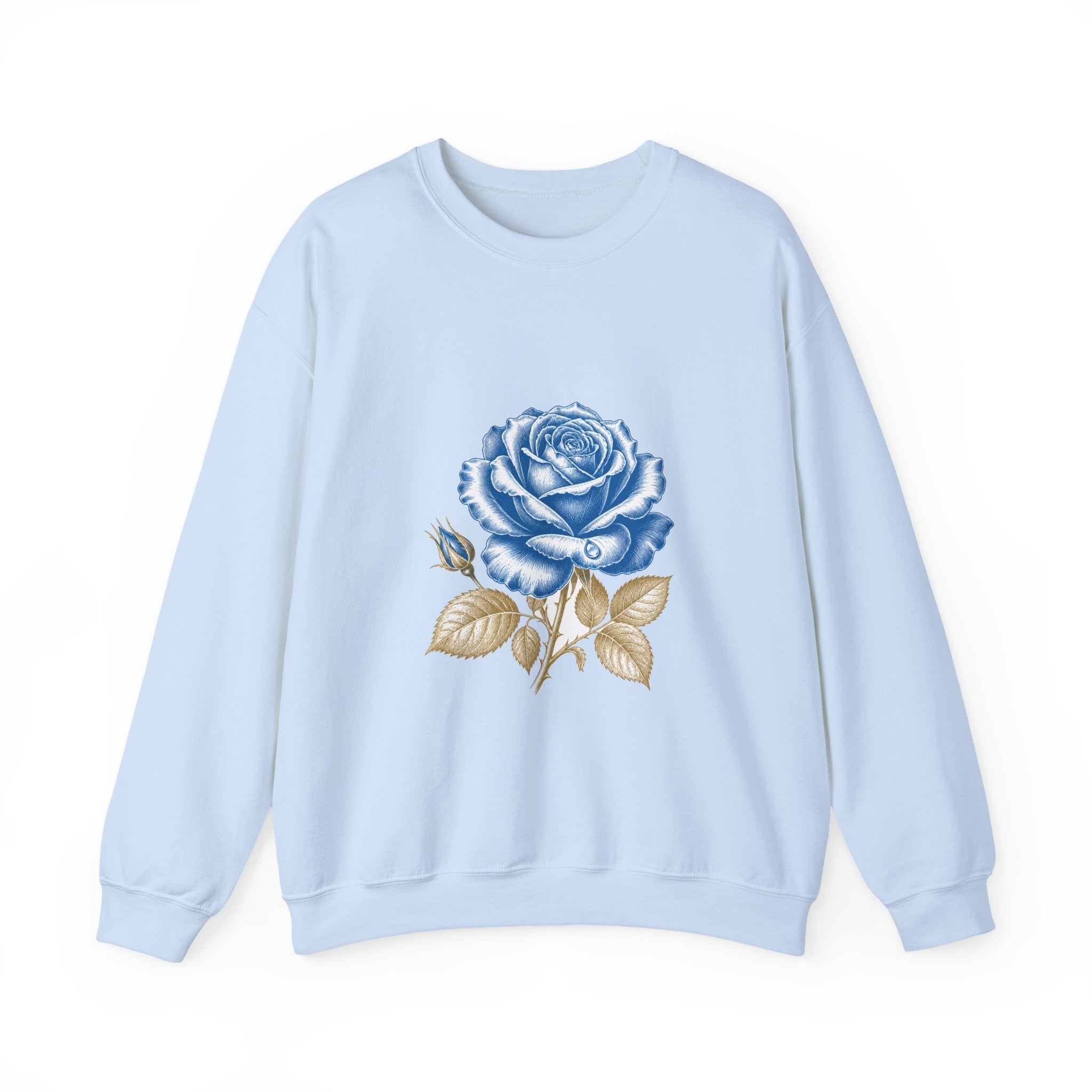 Matching Couple Sweatshirt - Rose & Thorn Matching Couple Comfort Colors Crew Vintage Art His Hers Honeymoon Gift - Design A