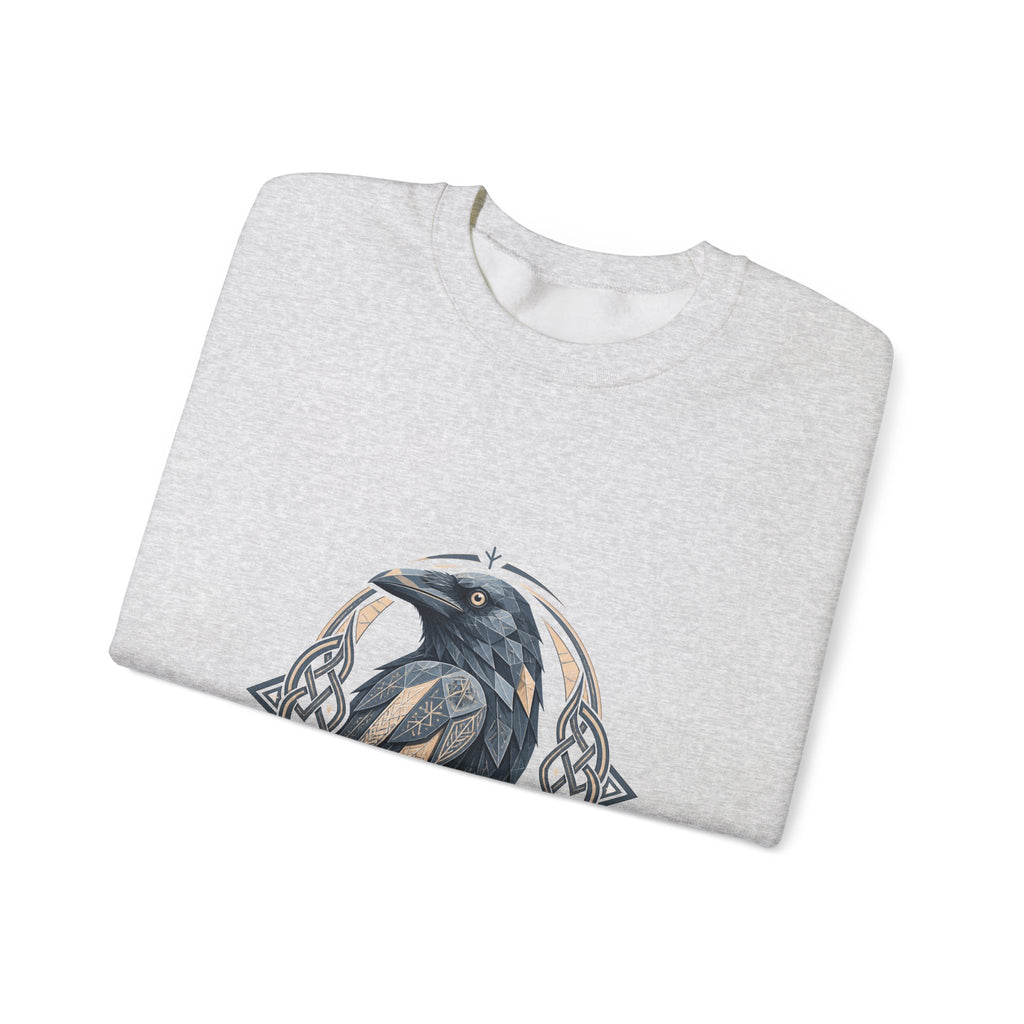 Matching Couple Sweatshirt - Huginn & Muninn Matching Couple Premium Fleece Sweatshirt Geometric Art His Hers Love Gift - Design A