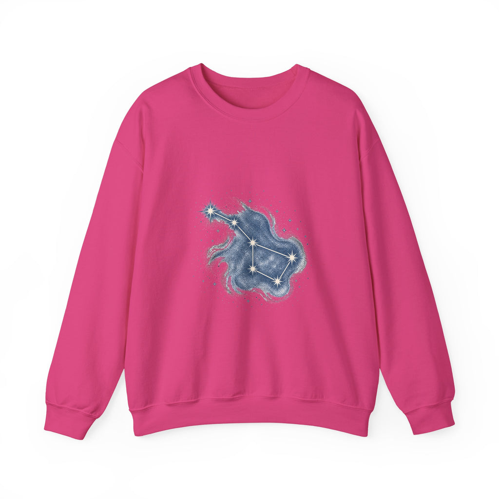 Matching Couple Sweatshirt - Big & Little Dipper Matching Couple Premium Fleece Sweatshirt Hand-Drawn Art His Hers Anniversary Gift - Design A