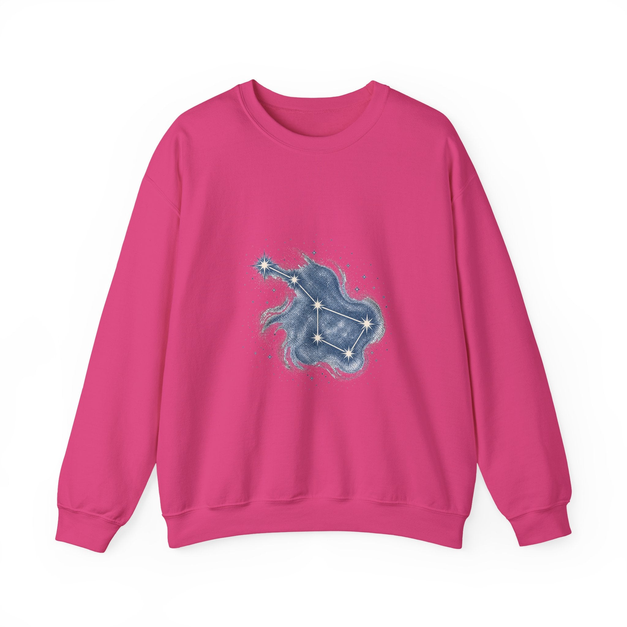 Matching Couple Sweatshirt - Big & Little Dipper Matching Couple Premium Fleece Sweatshirt Hand-Drawn Art His Hers Anniversary Gift - Design A