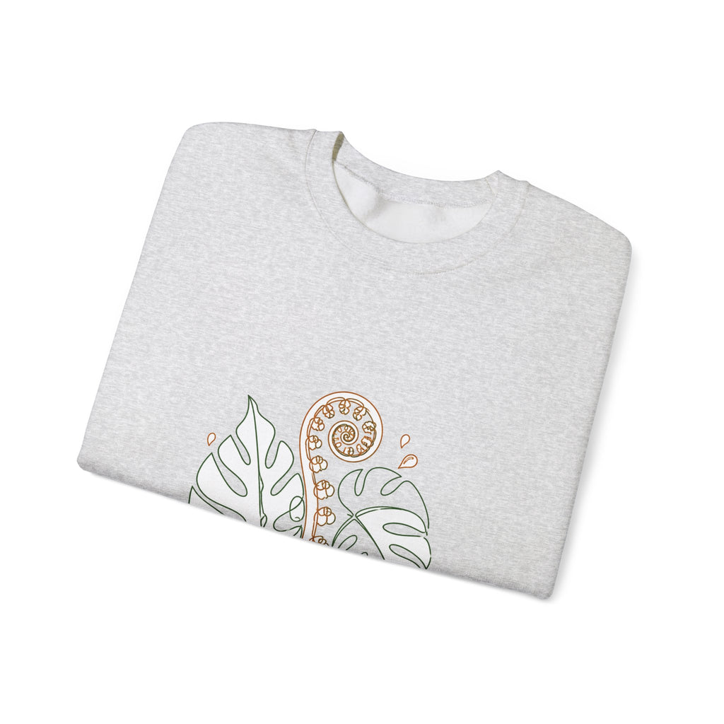 Matching Couple Sweatshirt - Desert & Rainforest Matching Couple Crewneck Sweatshirt Minimalist Art His Hers Valentine Gift - Design B