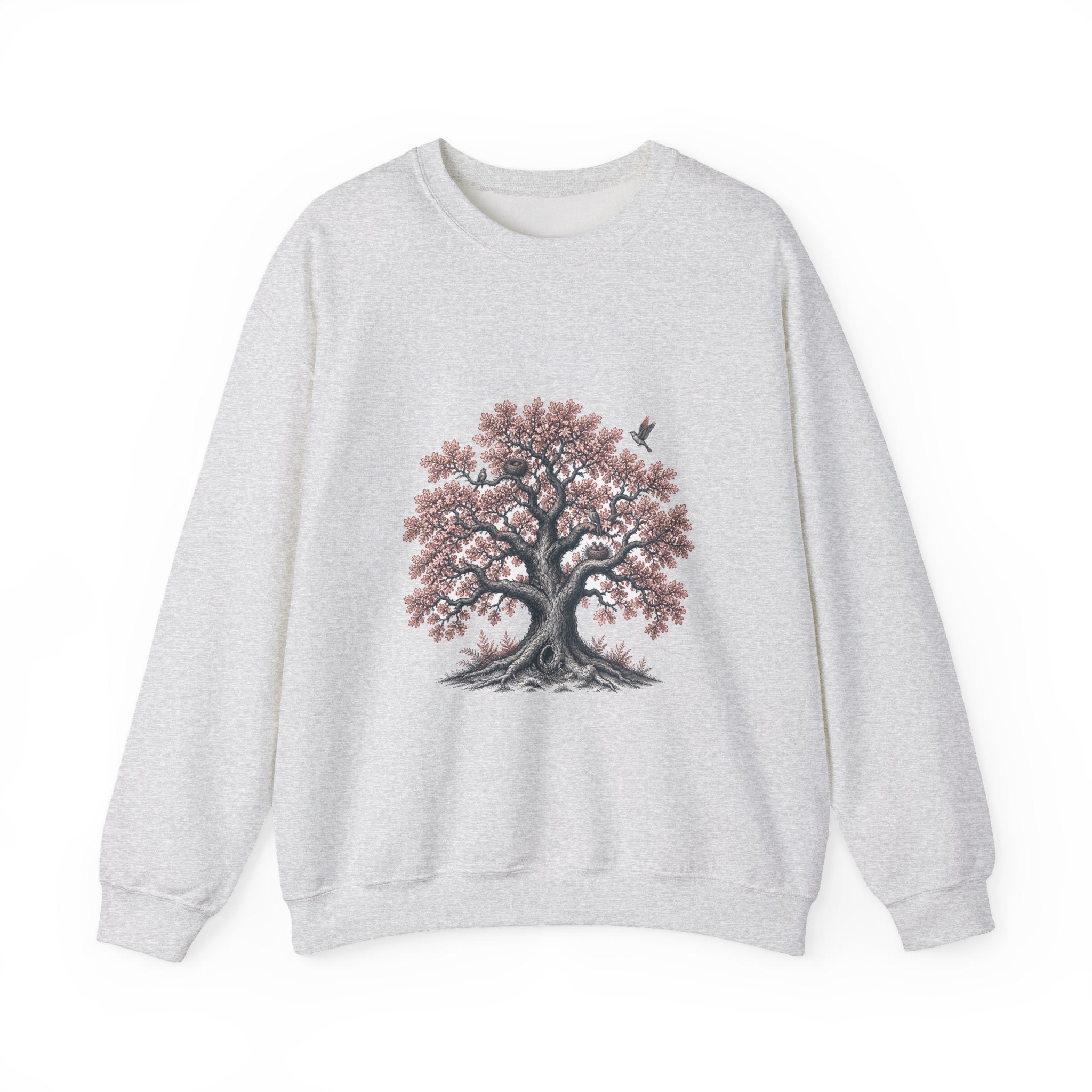 Matching Couple Sweatshirt - Ancient Oak & Deep Roots Matching Couple Comfort Colors Crew Vintage Art His Hers Honeymoon Gift - Design A